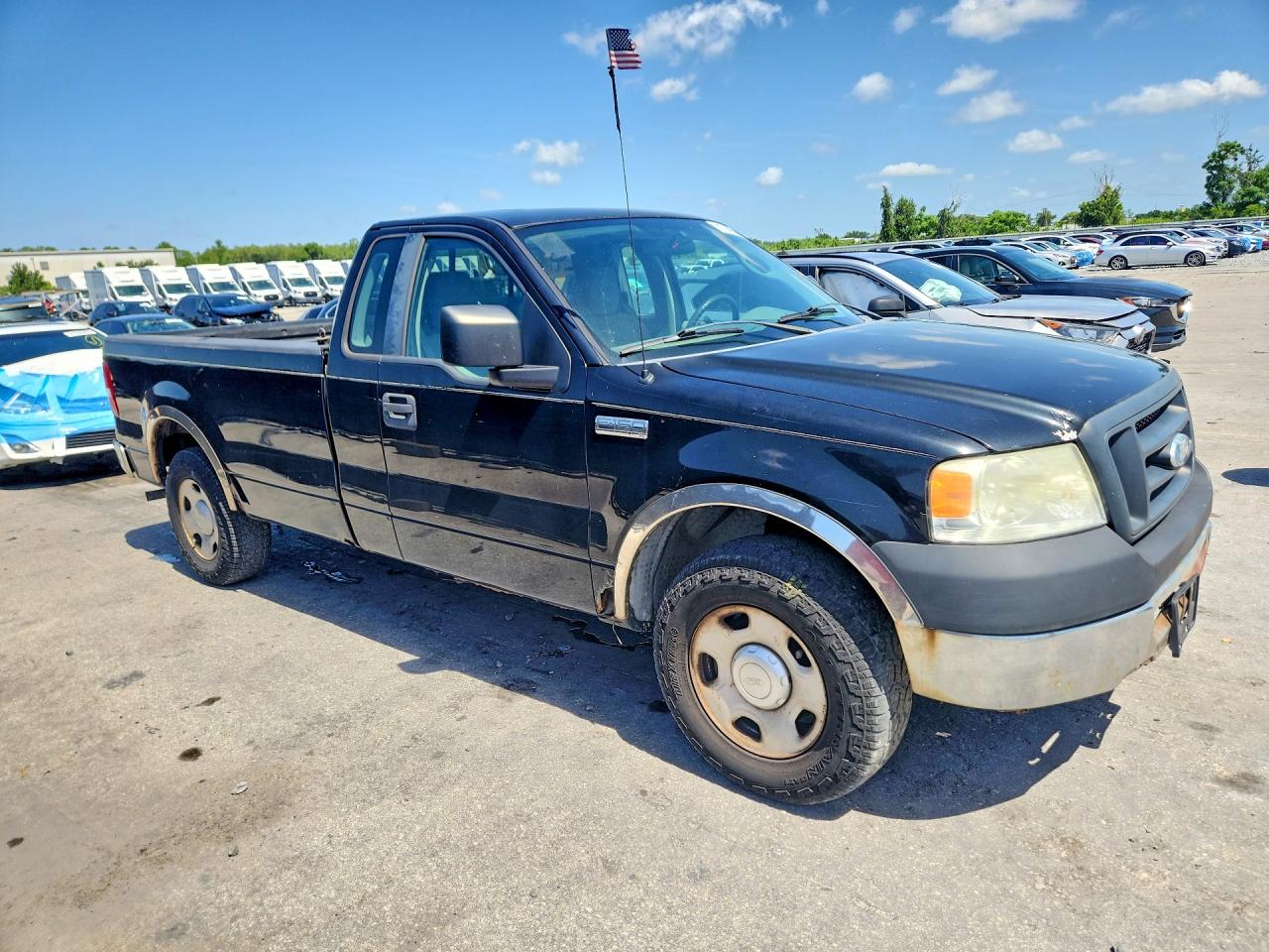 2007 Ford F150 Black vin: 1FTRF12247NA73492