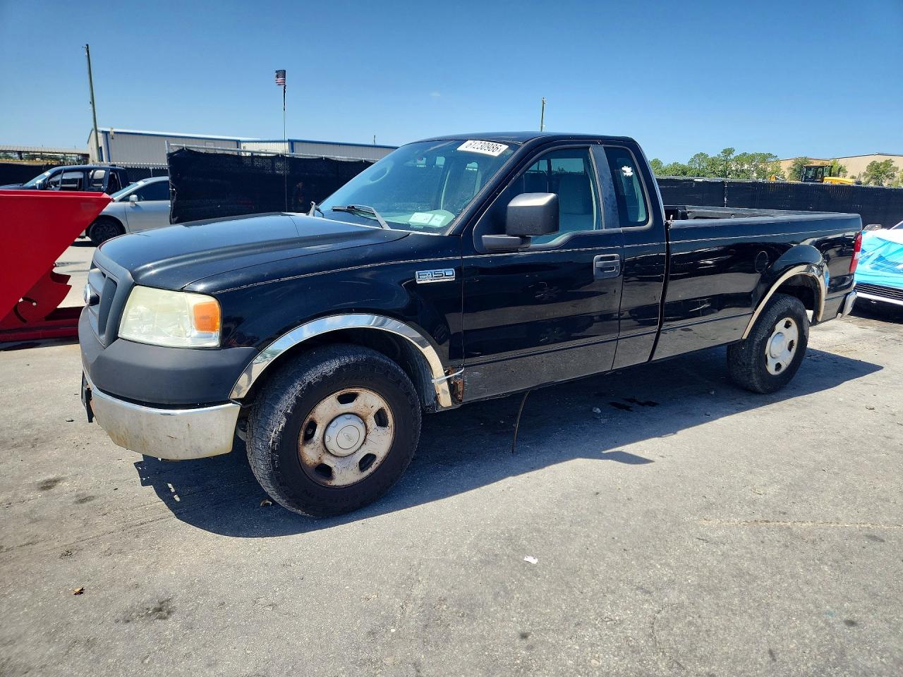 2007 Ford F150 Black vin: 1FTRF12247NA73492