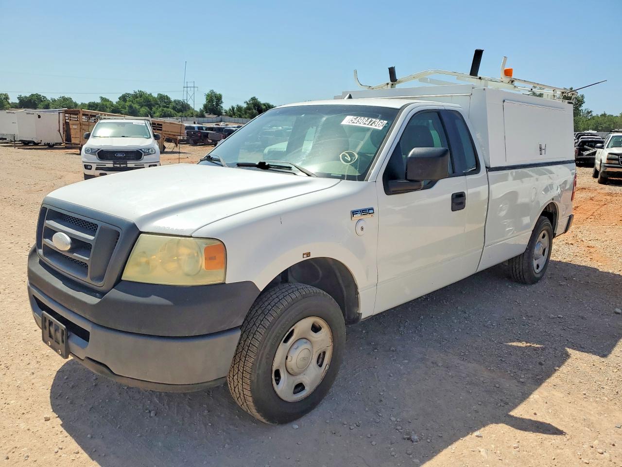 2008 Ford F150 White vin: 1FTRF12248KC36211