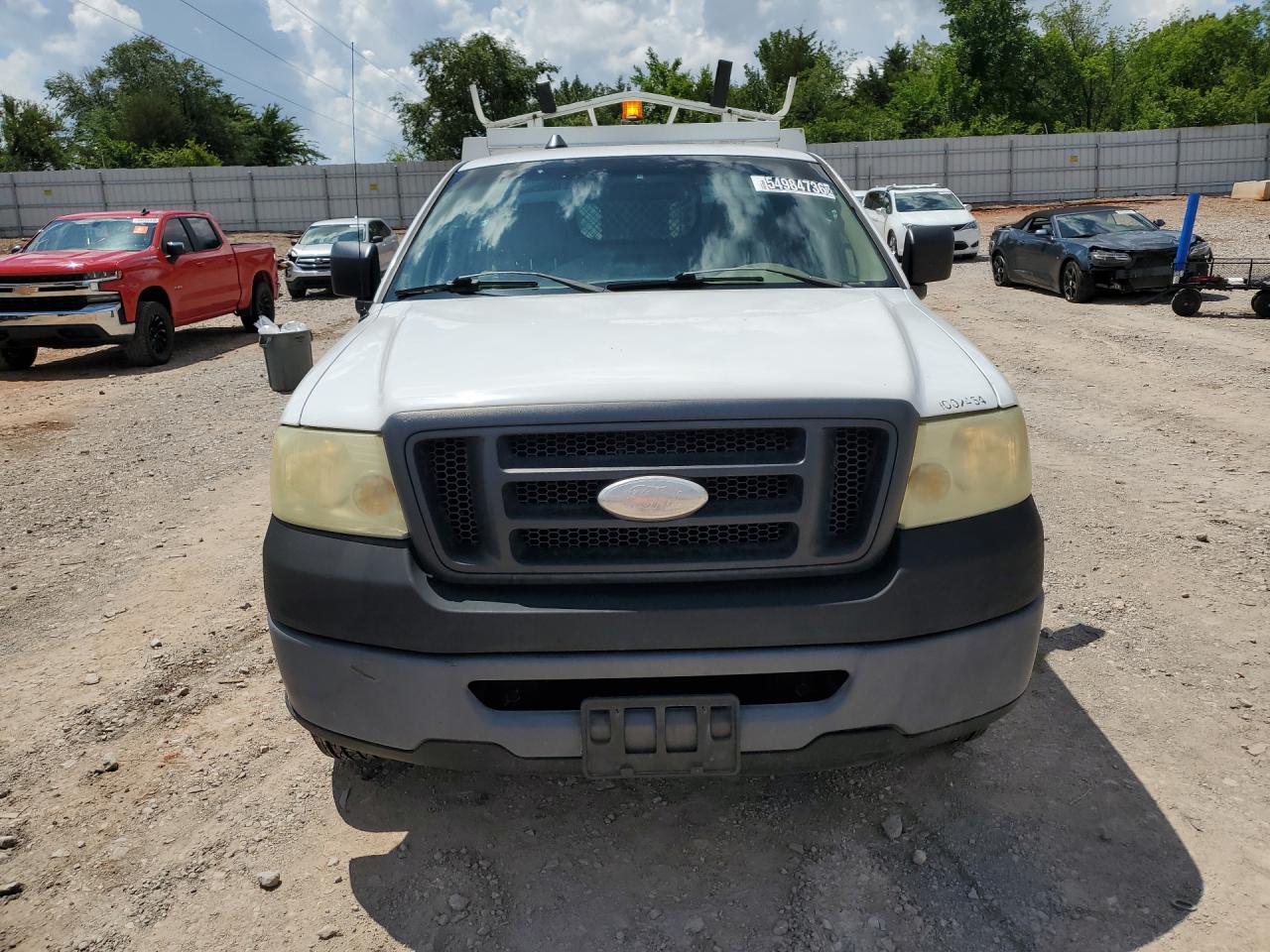 2008 Ford F150 White vin: 1FTRF12248KC36211 Damage: Left Head Lamp, Faded, Repair Required