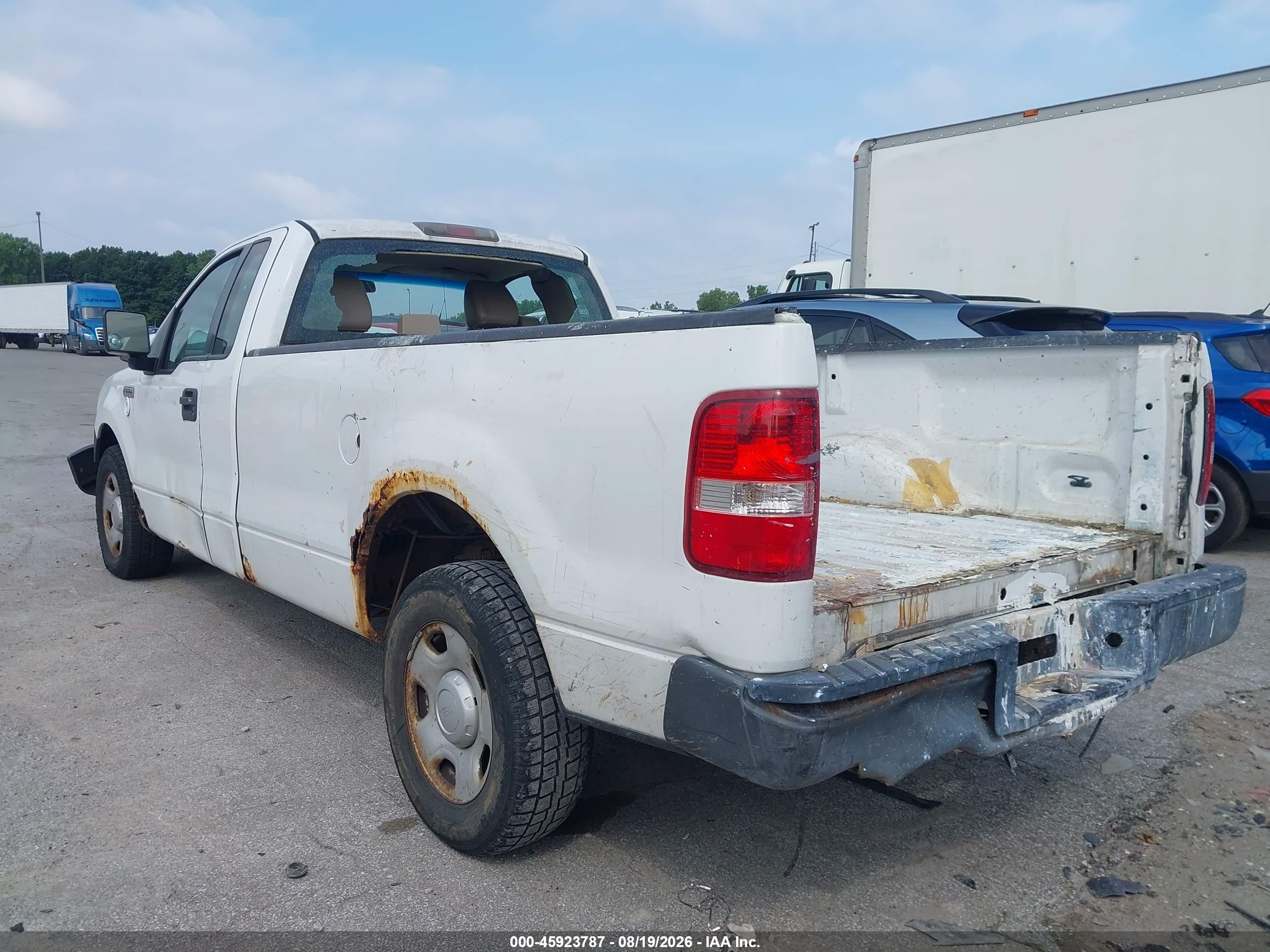 2008 Ford F-150 Stx/xl/xlt White vin: 1FTRF12248KD93592