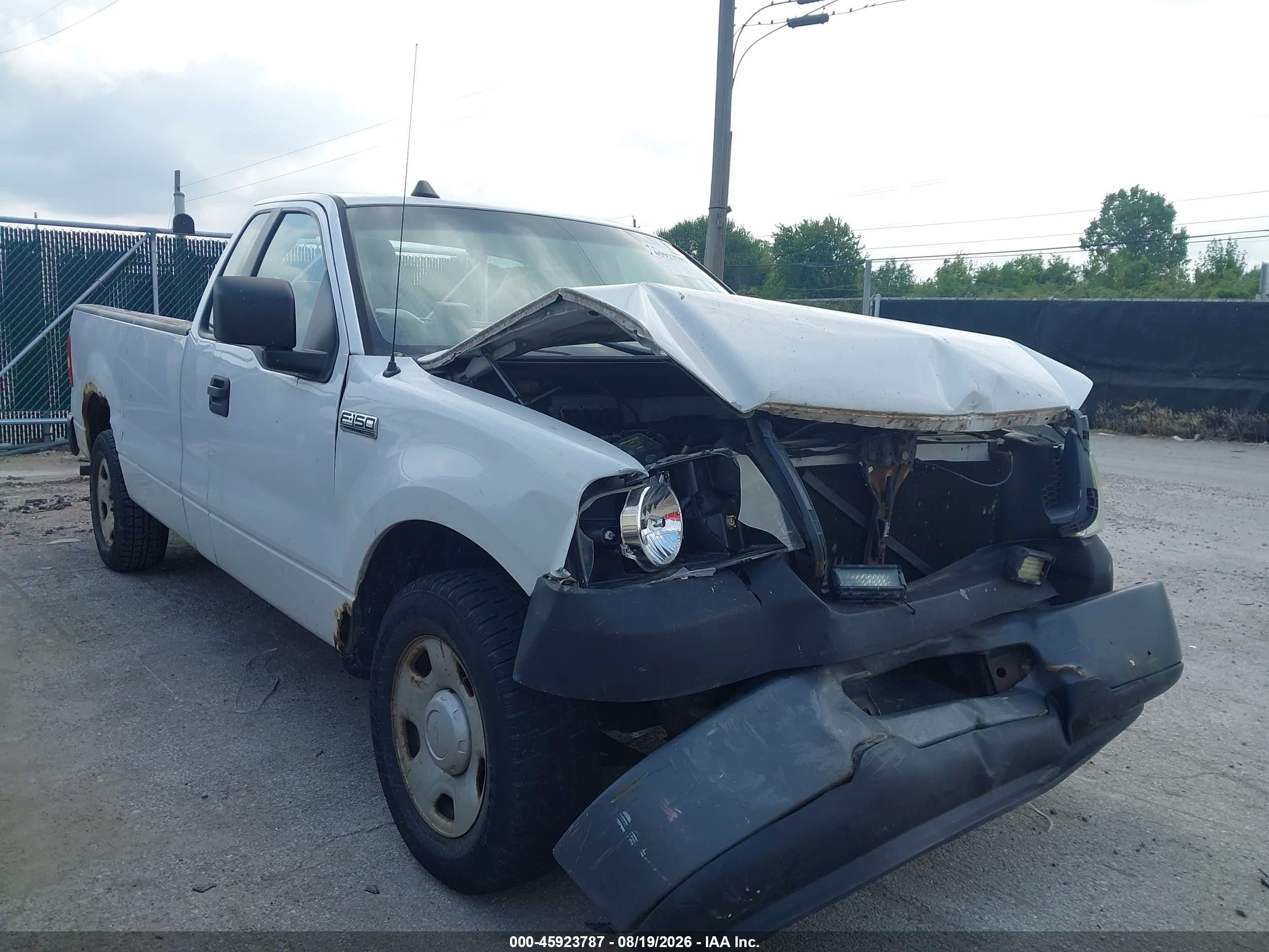 2008 Ford F-150 Stx/xl/xlt White vin: 1FTRF12248KD93592