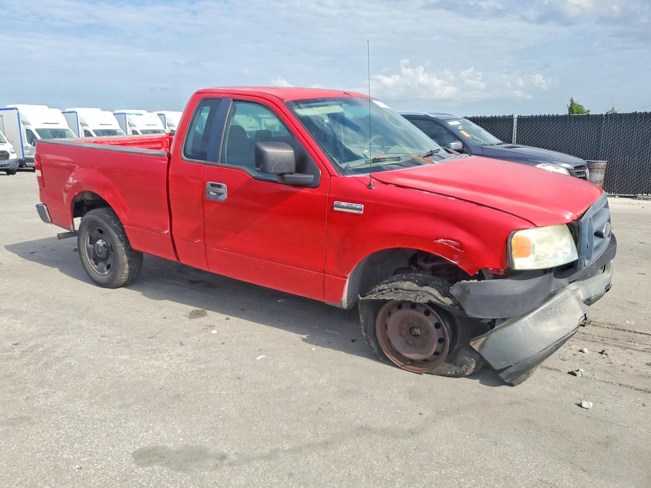 2005 Ford F150 Red vin: 1FTRF12255NB84114