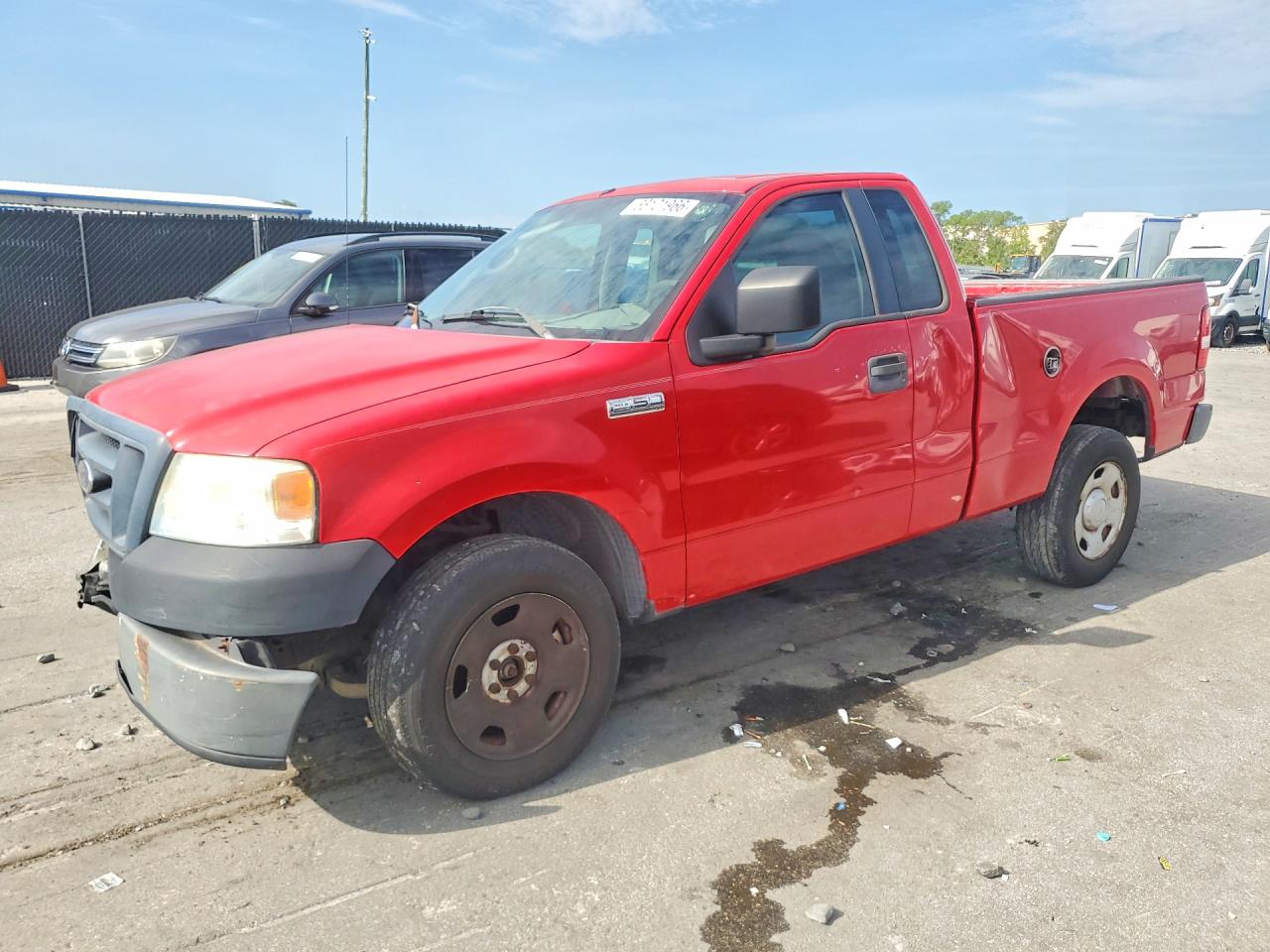 2005 Ford F150 Red vin: 1FTRF12255NB84114