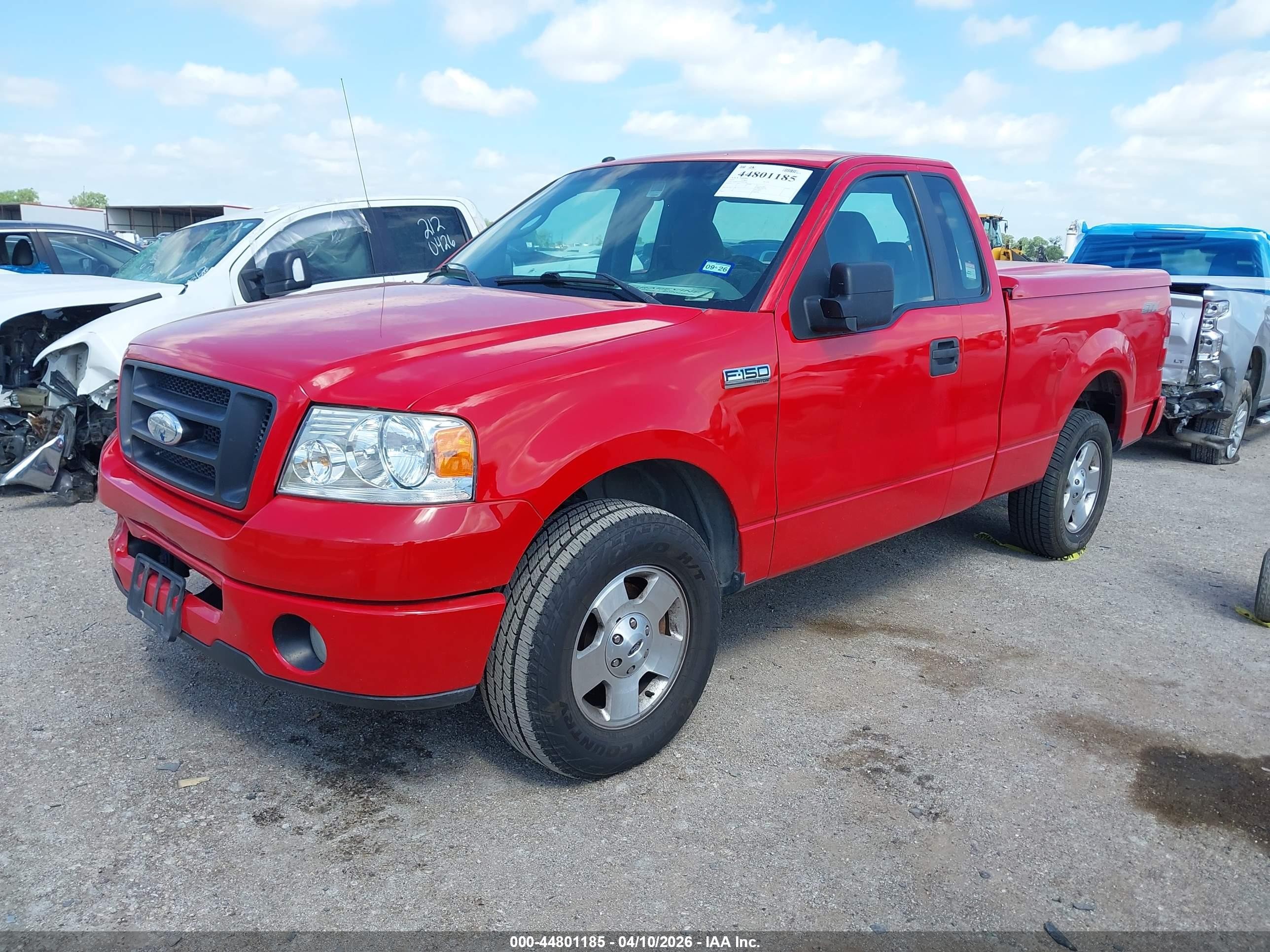 2007 Ford F-150 Stx/xl/xlt Red vin: 1FTRF12257NA01765
