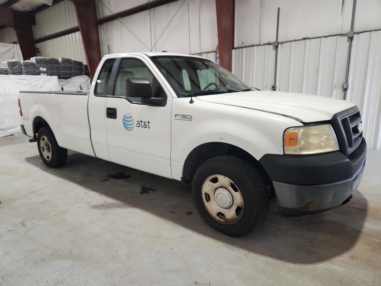 2008 Ford F150 White vin: 1FTRF12258KB62880 Damage: Right Front Wheel, Rust, Repair Required