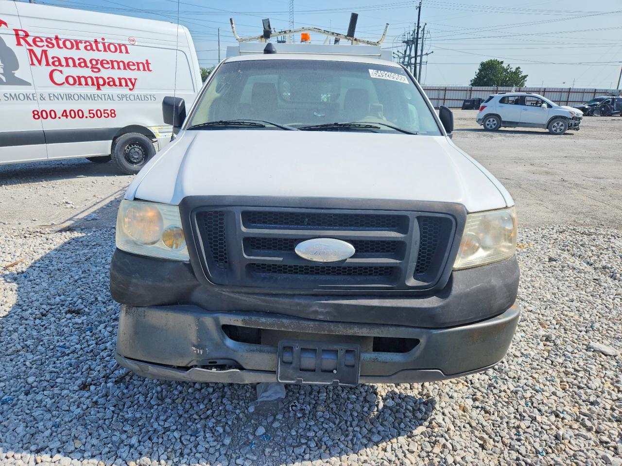 2008 Ford F150 White vin: 1FTRF12258KC10782