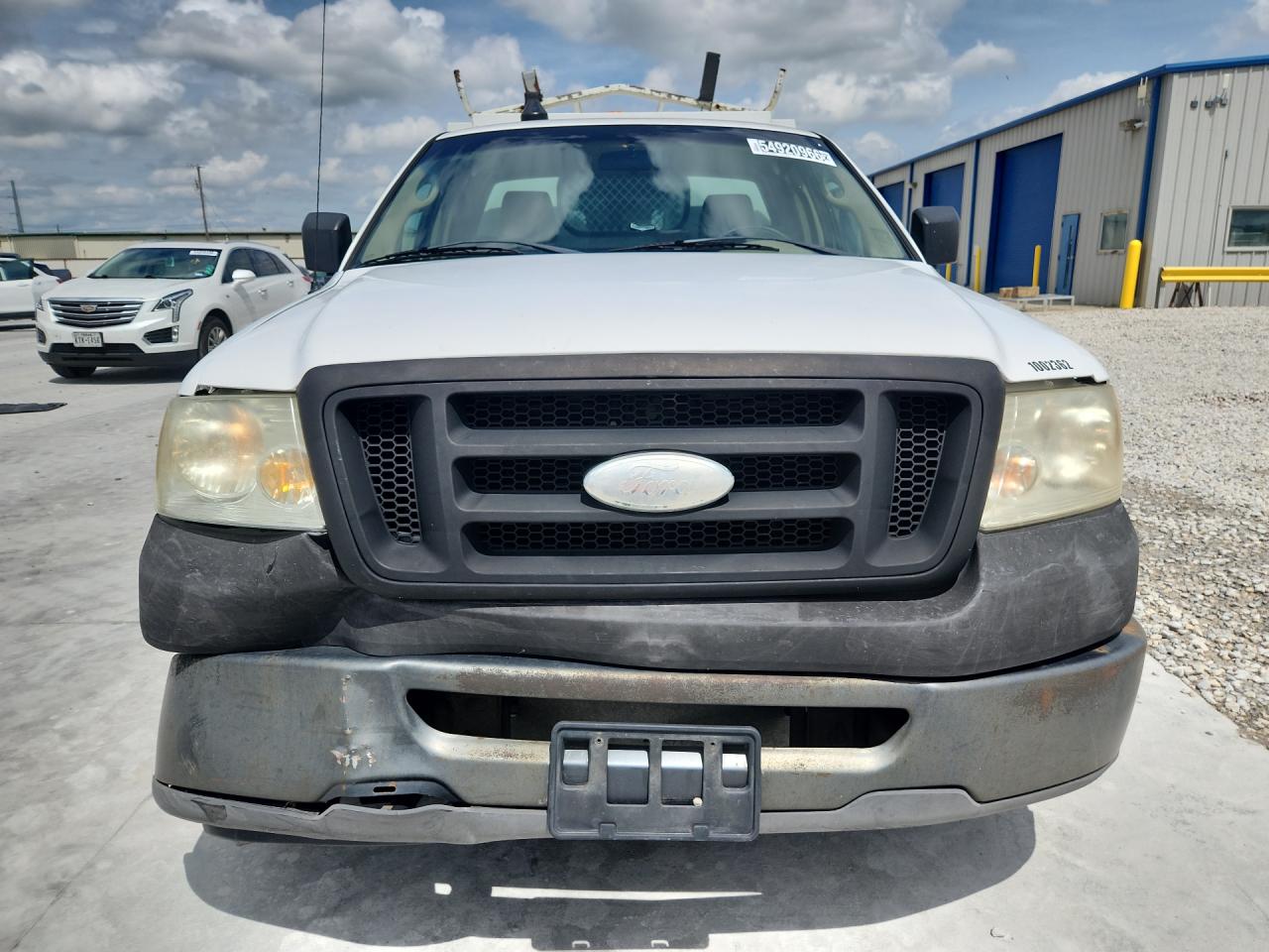 2008 Ford F150 White vin: 1FTRF12258KC10782 Damage: Left Head Lamp, Faded, Repair Required