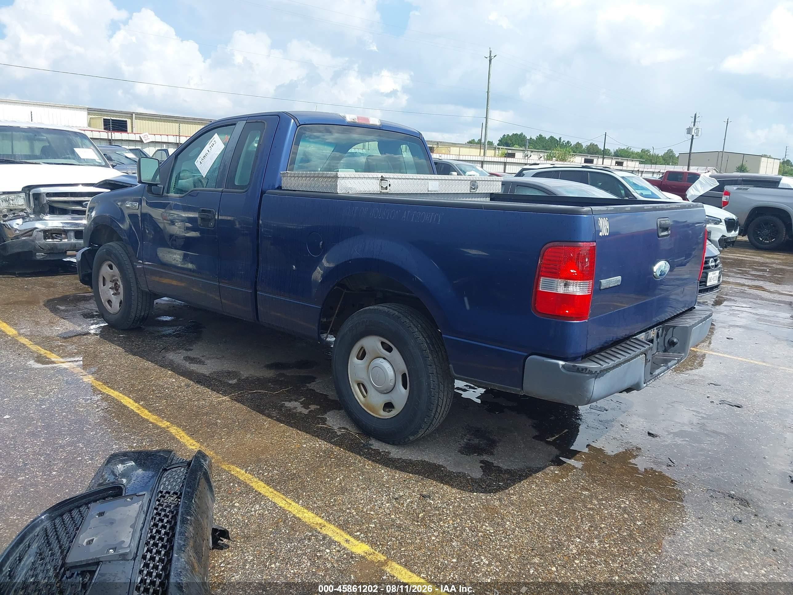 2008 Ford F-150 Stx/xl/xlt Blue vin: 1FTRF12258KC27694