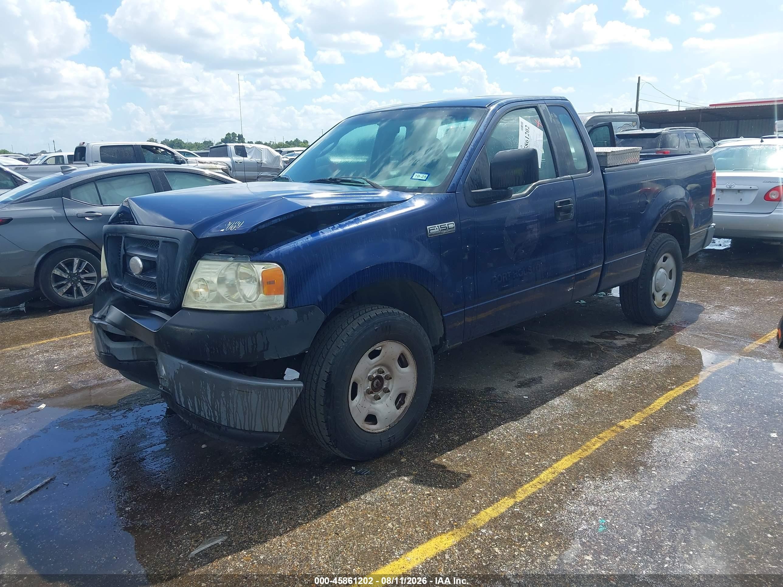 2008 Ford F-150 Stx/xl/xlt Blue vin: 1FTRF12258KC27694