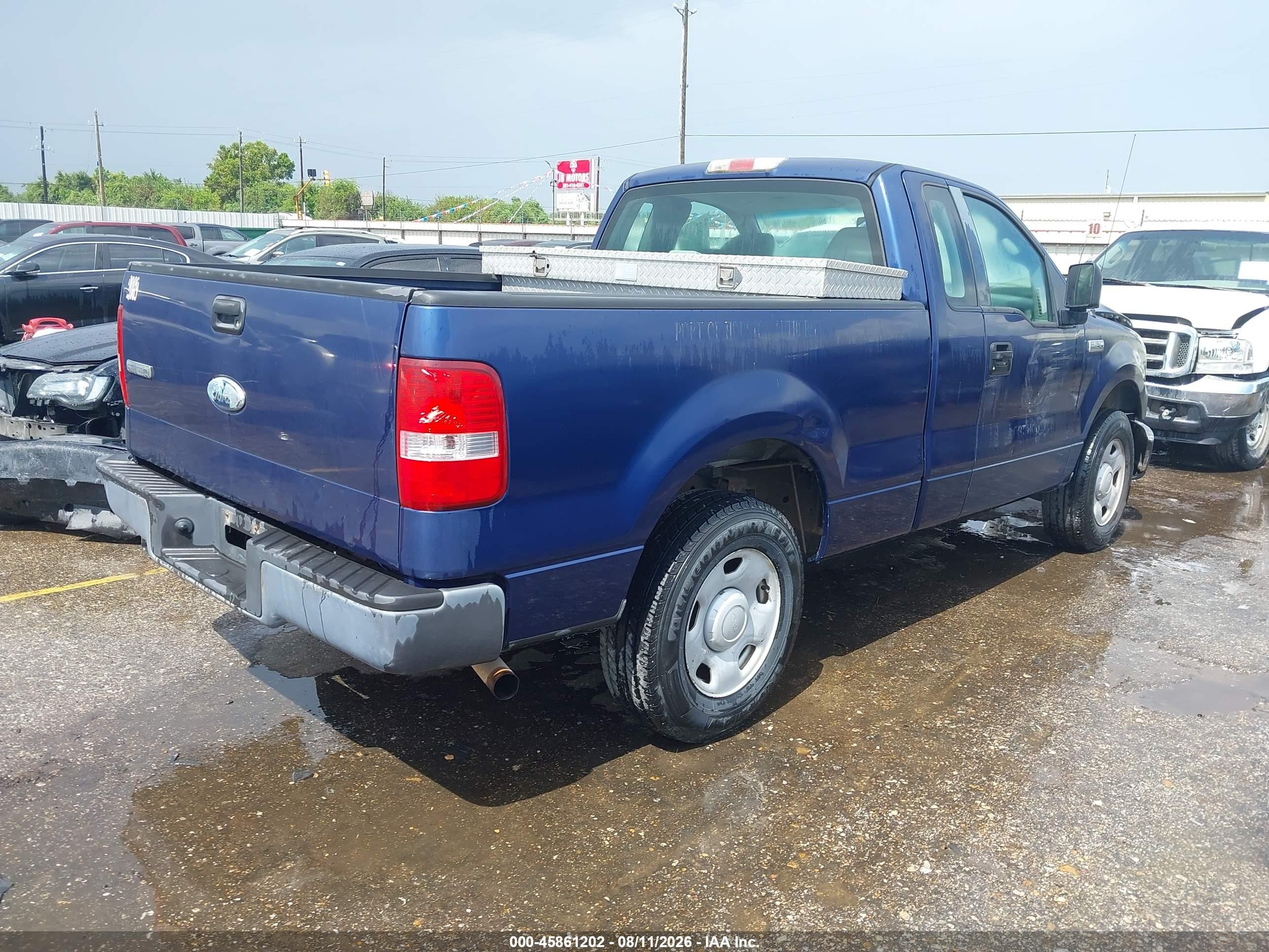 2008 Ford F-150 Stx/xl/xlt Blue vin: 1FTRF12258KC27694