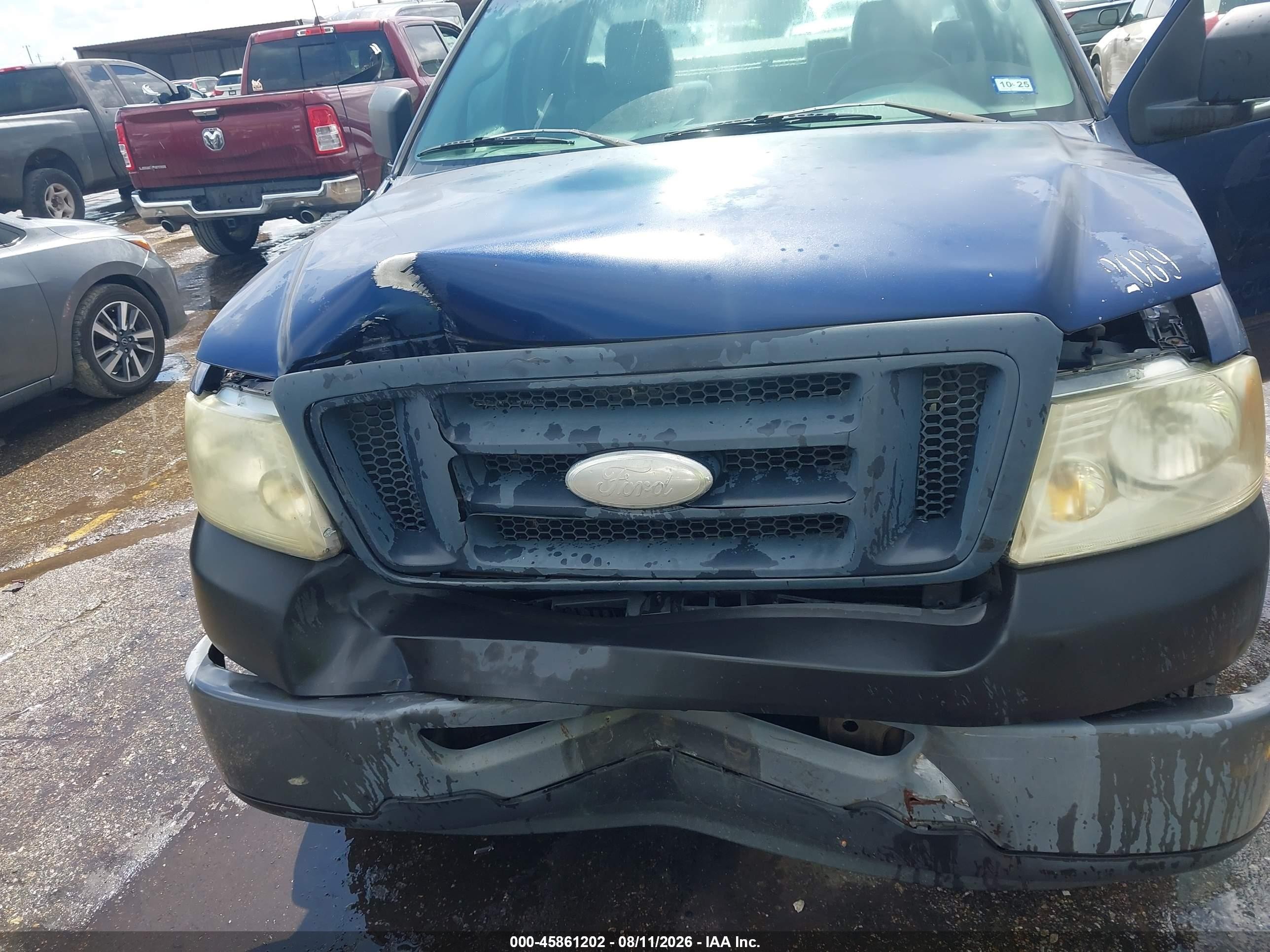 2008 Ford F-150 Stx/xl/xlt Blue vin: 1FTRF12258KC27694