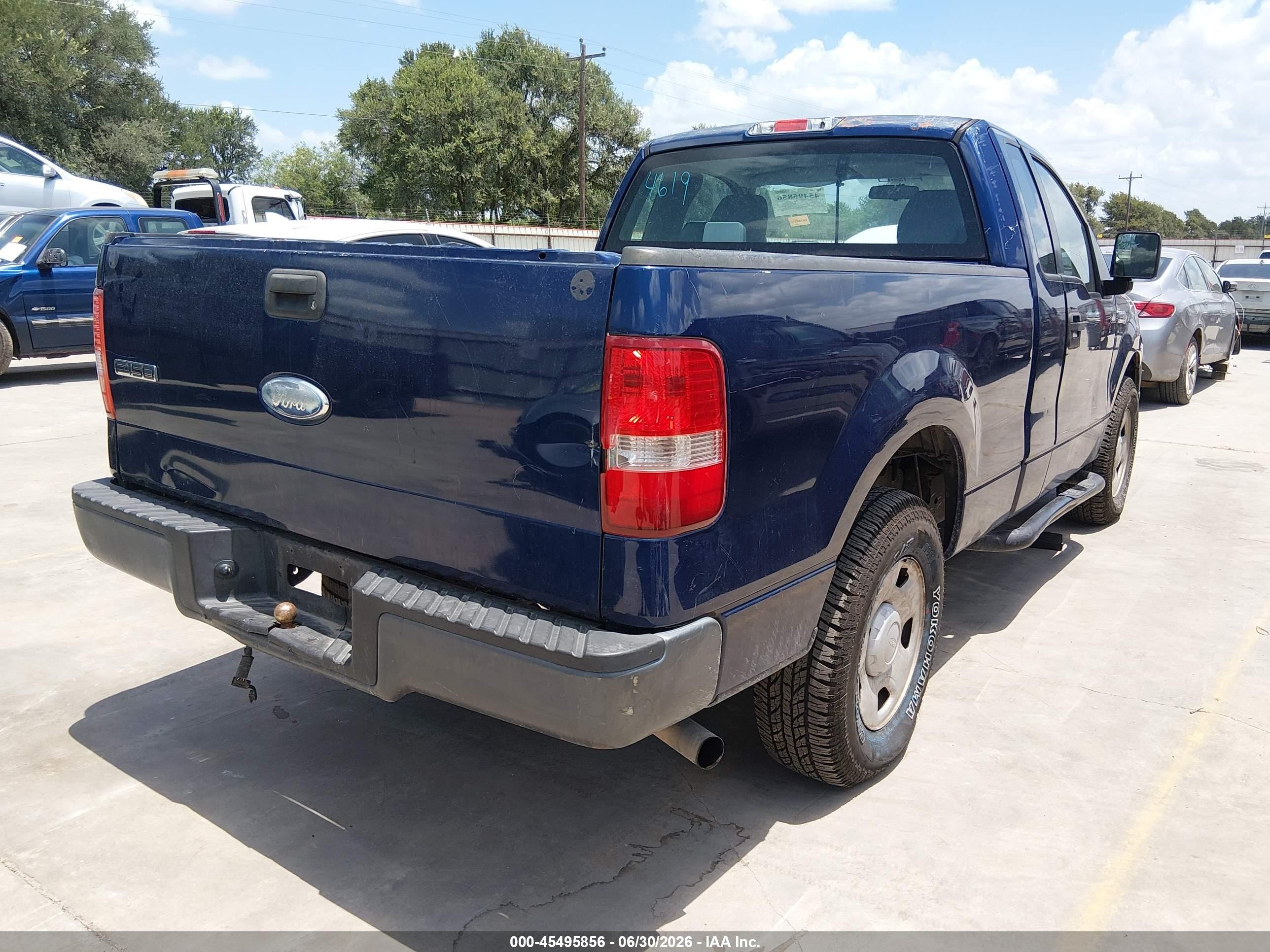 2008 Ford F-150 Stx/xl/xlt Dark Blue vin: 1FTRF12258KC54619