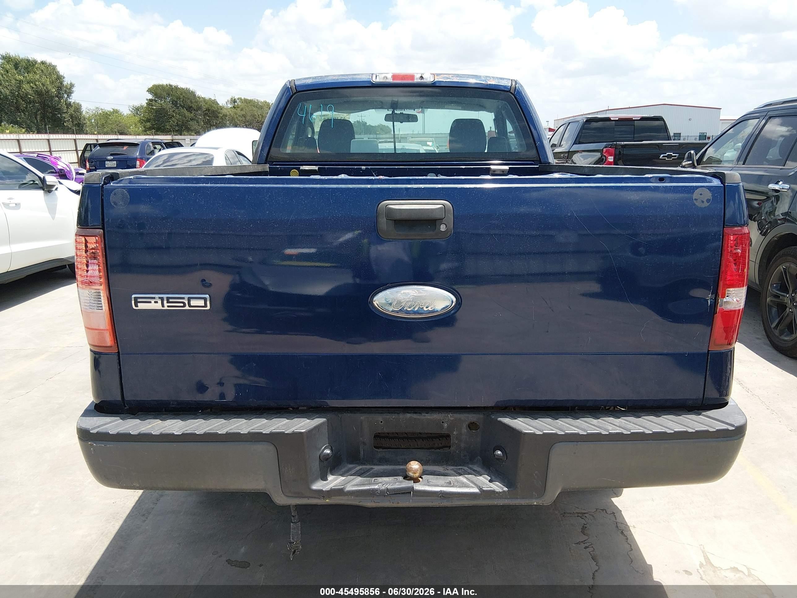 2008 Ford F-150 Stx/xl/xlt Dark Blue vin: 1FTRF12258KC54619