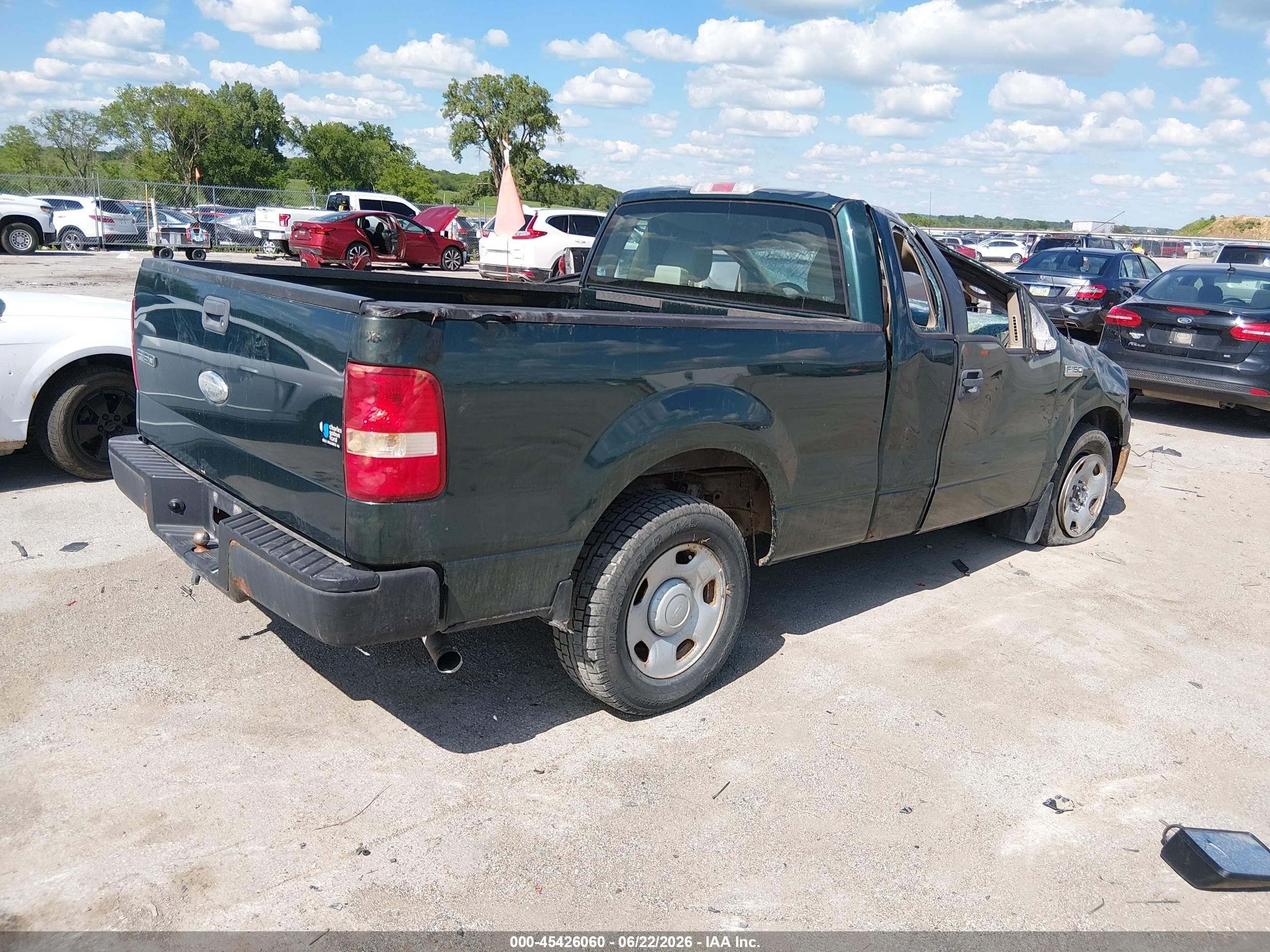 2008 Ford F-150 Stx/xl/xlt Green vin: 1FTRF12258KC57262