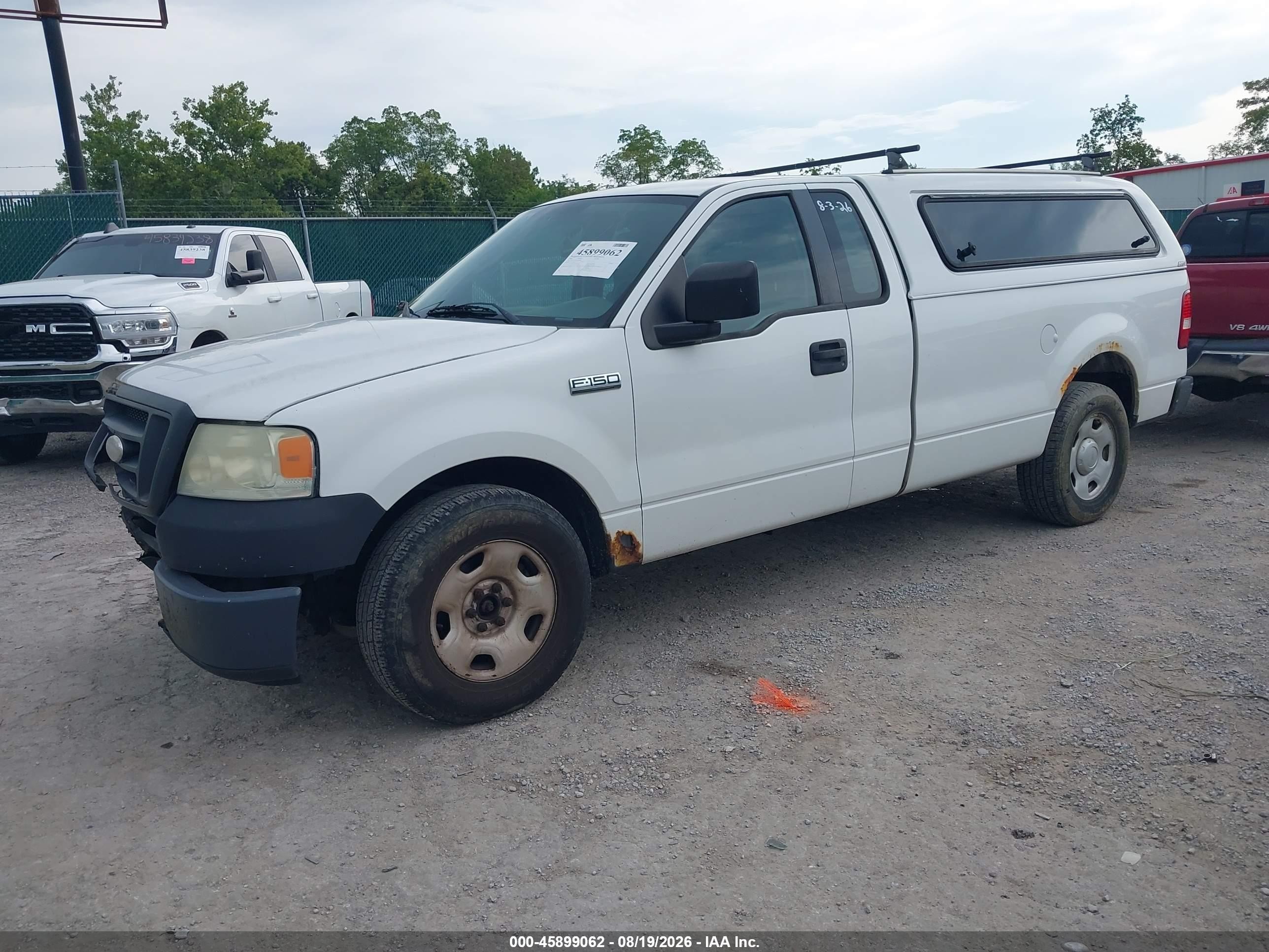 2008 Ford F-150 Stx/xl/xlt White vin: 1FTRF12258KD80964