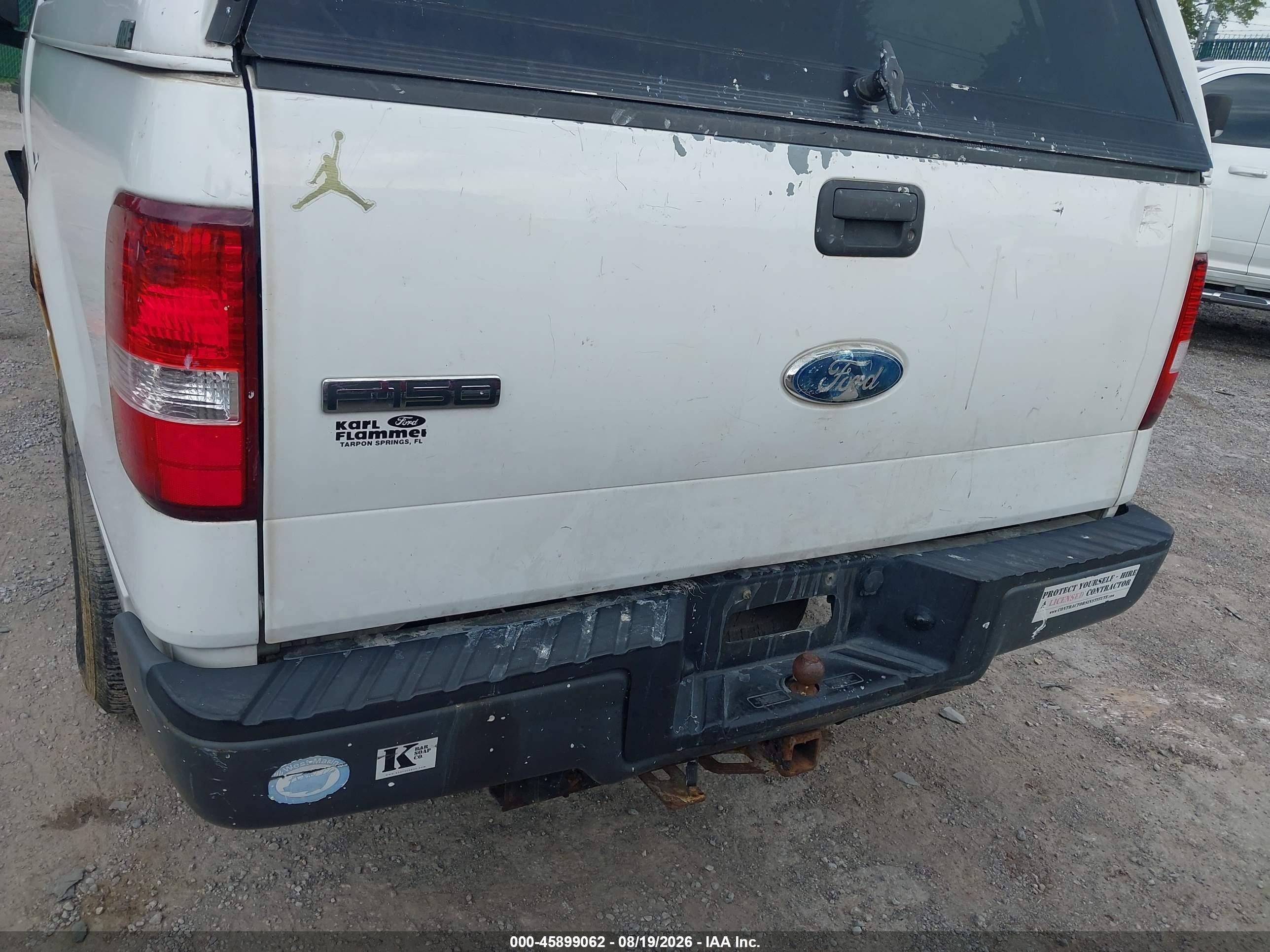 2008 Ford F-150 Stx/xl/xlt White vin: 1FTRF12258KD80964