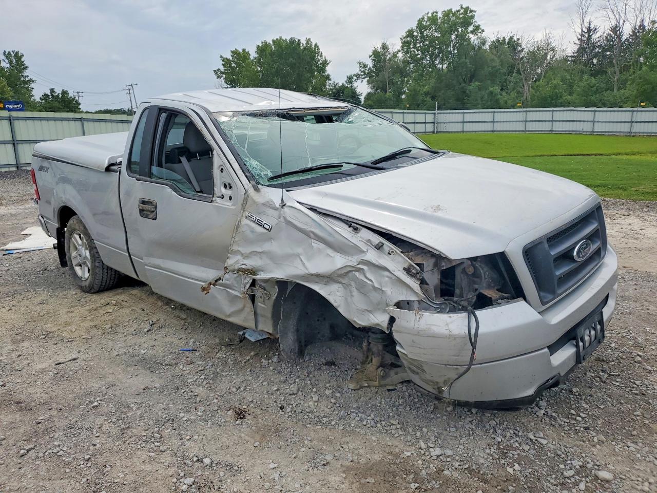 2005 Ford F150 Silver vin: 1FTRF12265NA63463