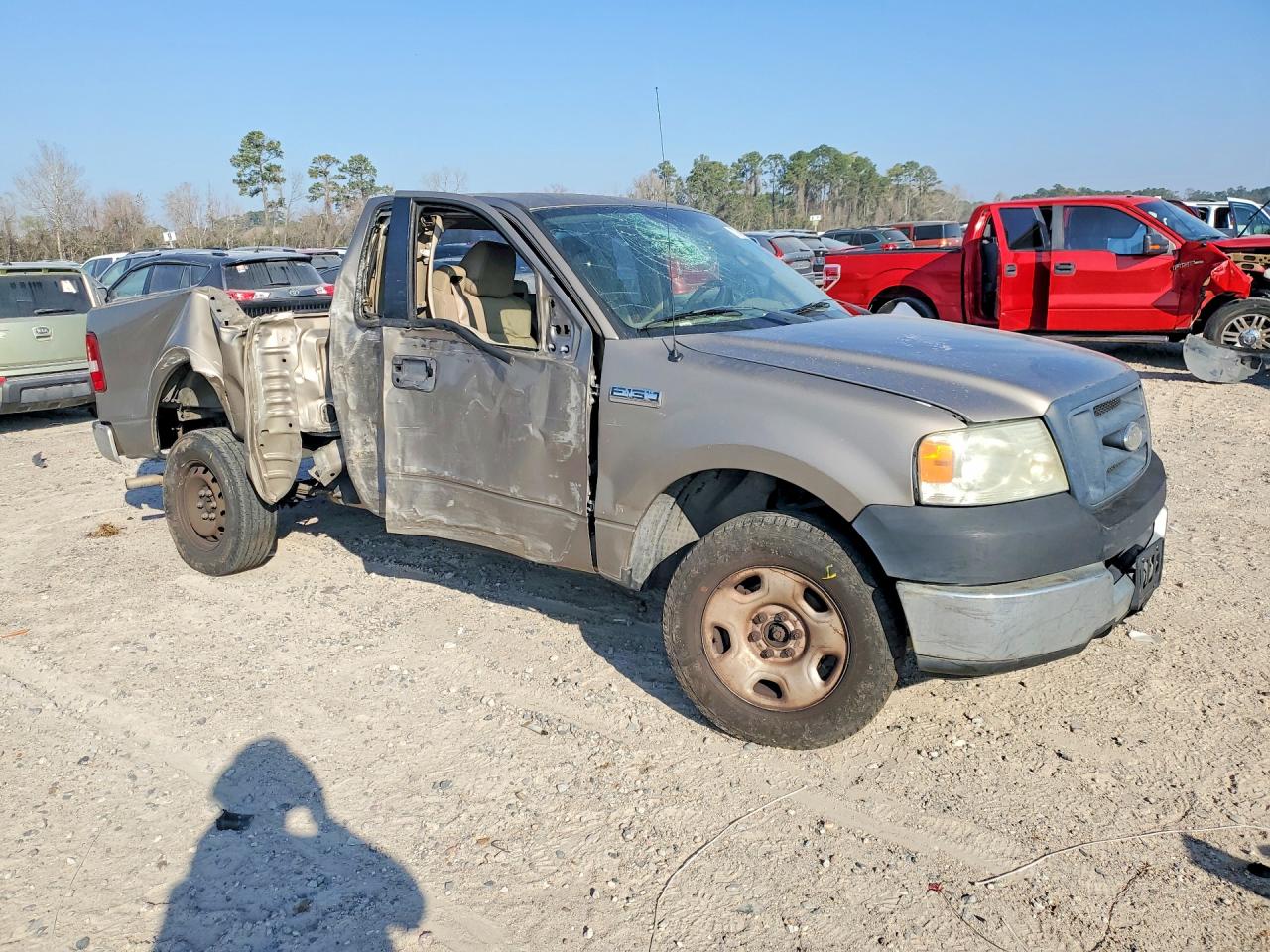 2005 Ford F150 Tan vin: 1FTRF12265NB93064