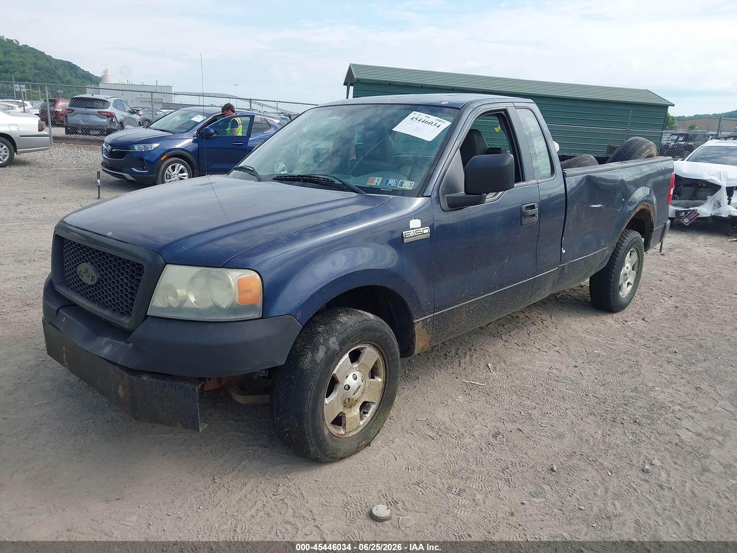 2006 Ford F-150 Stx/xl/xlt Blue vin: 1FTRF12266KE05755