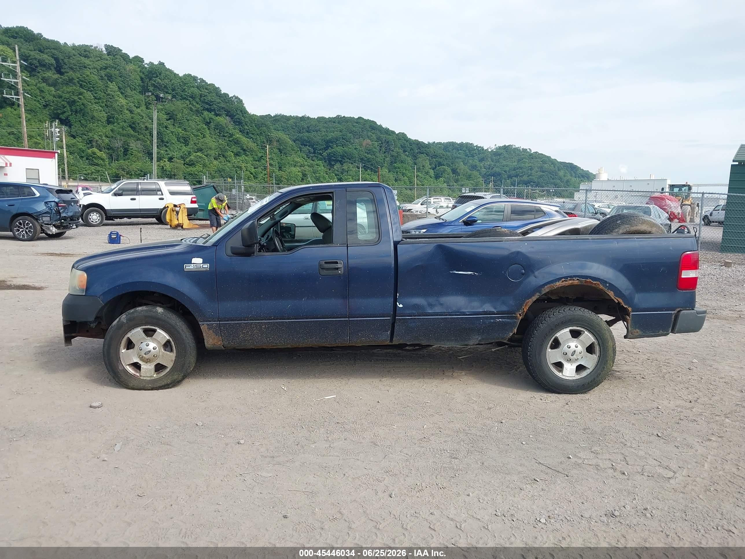 2006 Ford F-150 Stx/xl/xlt Blue vin: 1FTRF12266KE05755