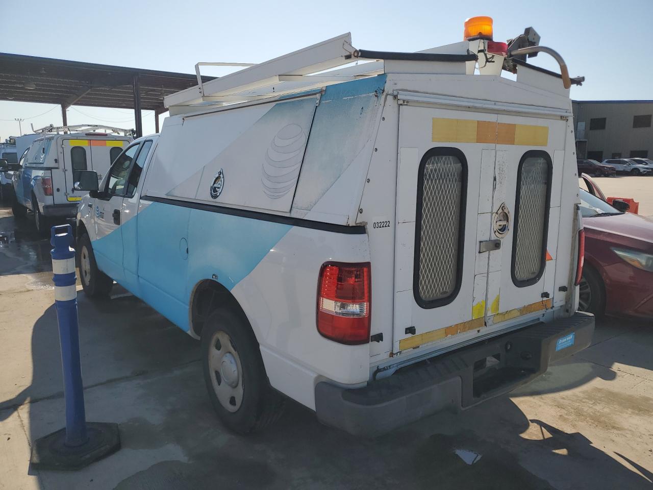 2008 Ford F150 White vin: 1FTRF12268KB70079 Damage: Right Rear Cargo Door, Multiple Scratches Heavy, 2