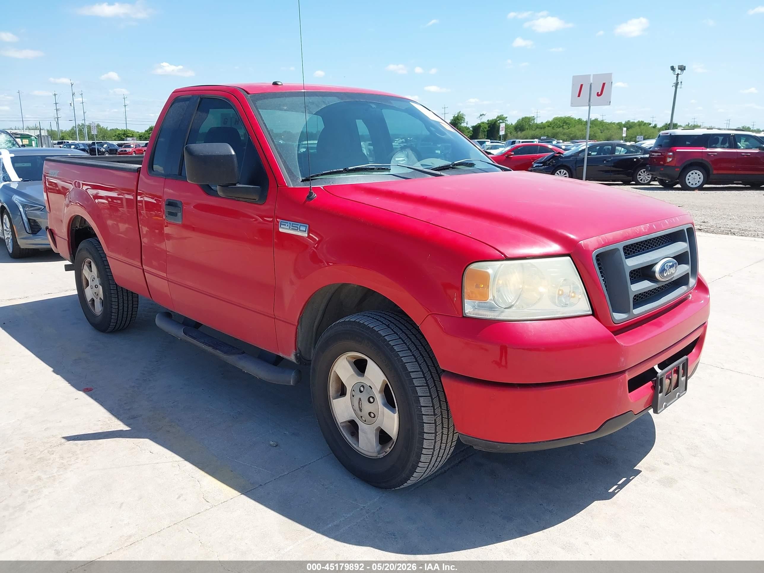 2006 Ford F-150 Stx/xl/xlt Red vin: 1FTRF12276KB28128