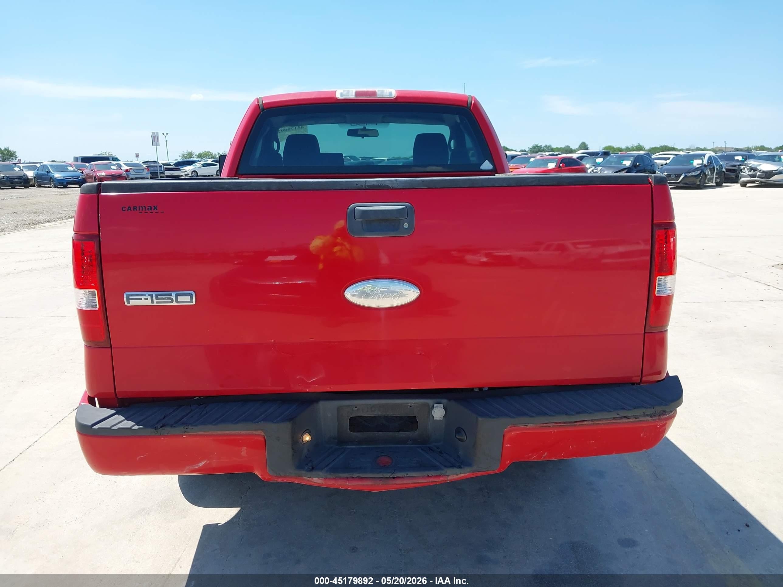2006 Ford F-150 Stx/xl/xlt Red vin: 1FTRF12276KB28128