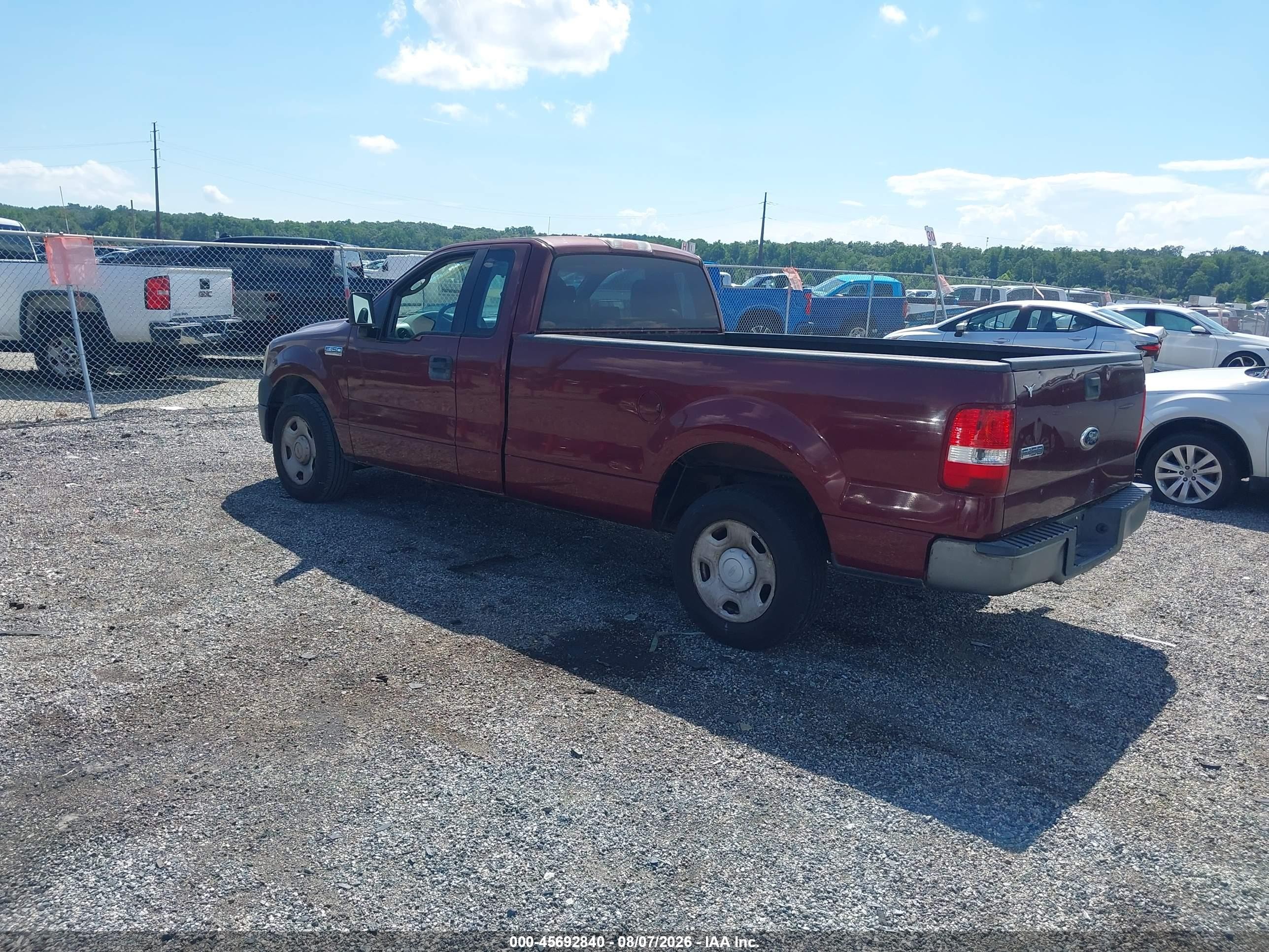 2006 Ford F-150 Stx/xl/xlt Red vin: 1FTRF12276NB07391