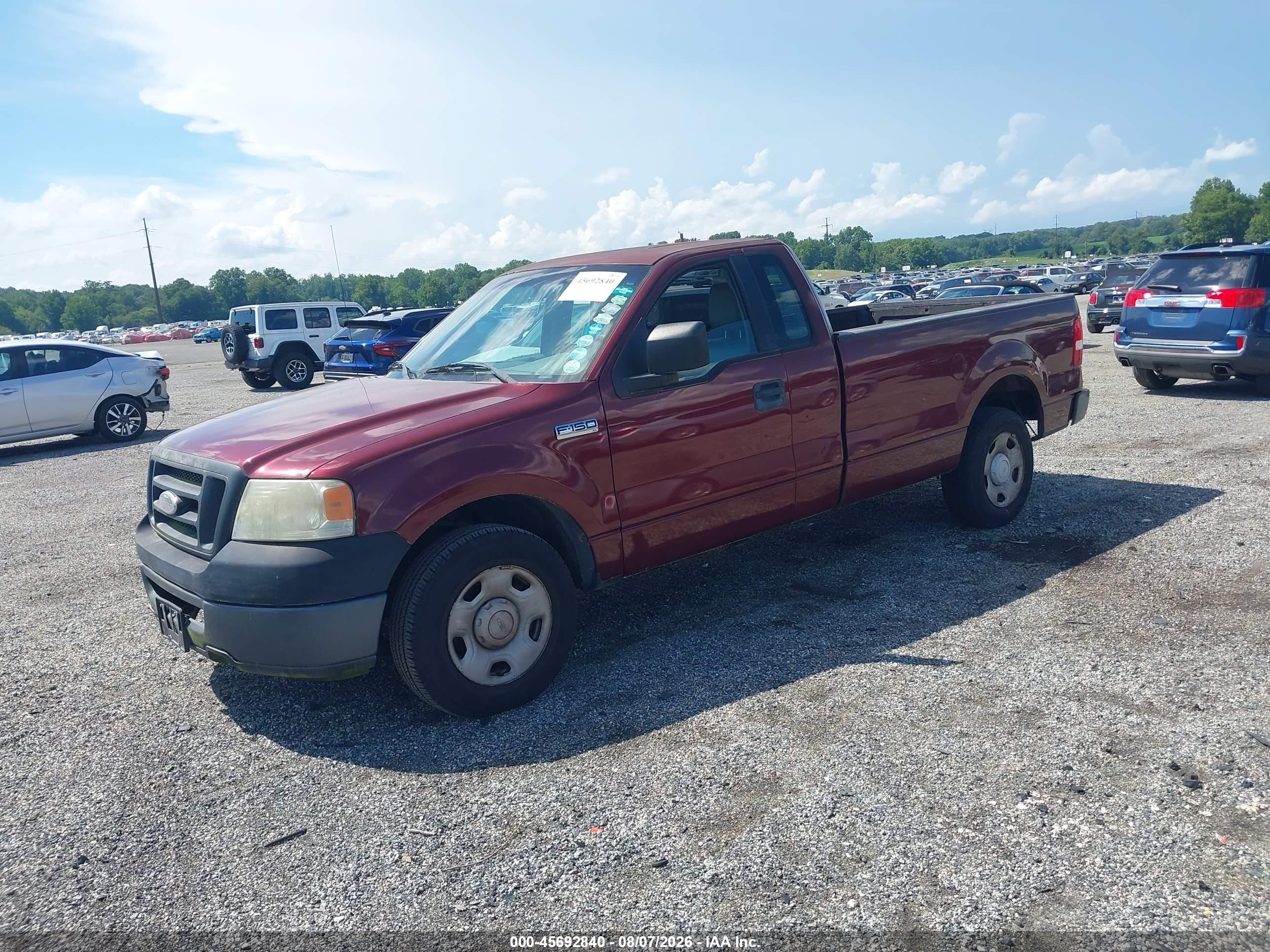 2006 Ford F-150 Stx/xl/xlt Red vin: 1FTRF12276NB07391