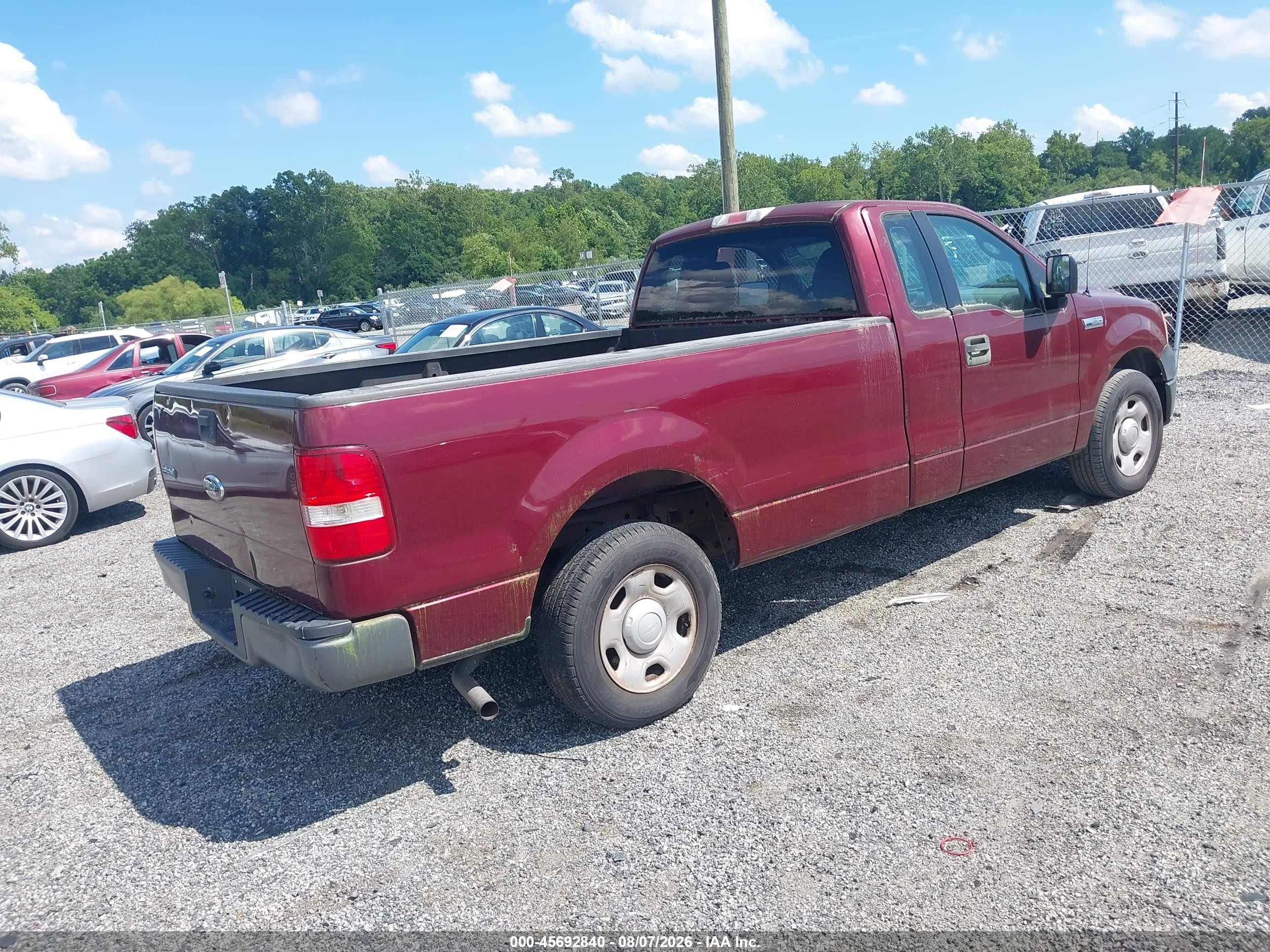 2006 Ford F-150 Stx/xl/xlt Red vin: 1FTRF12276NB07391