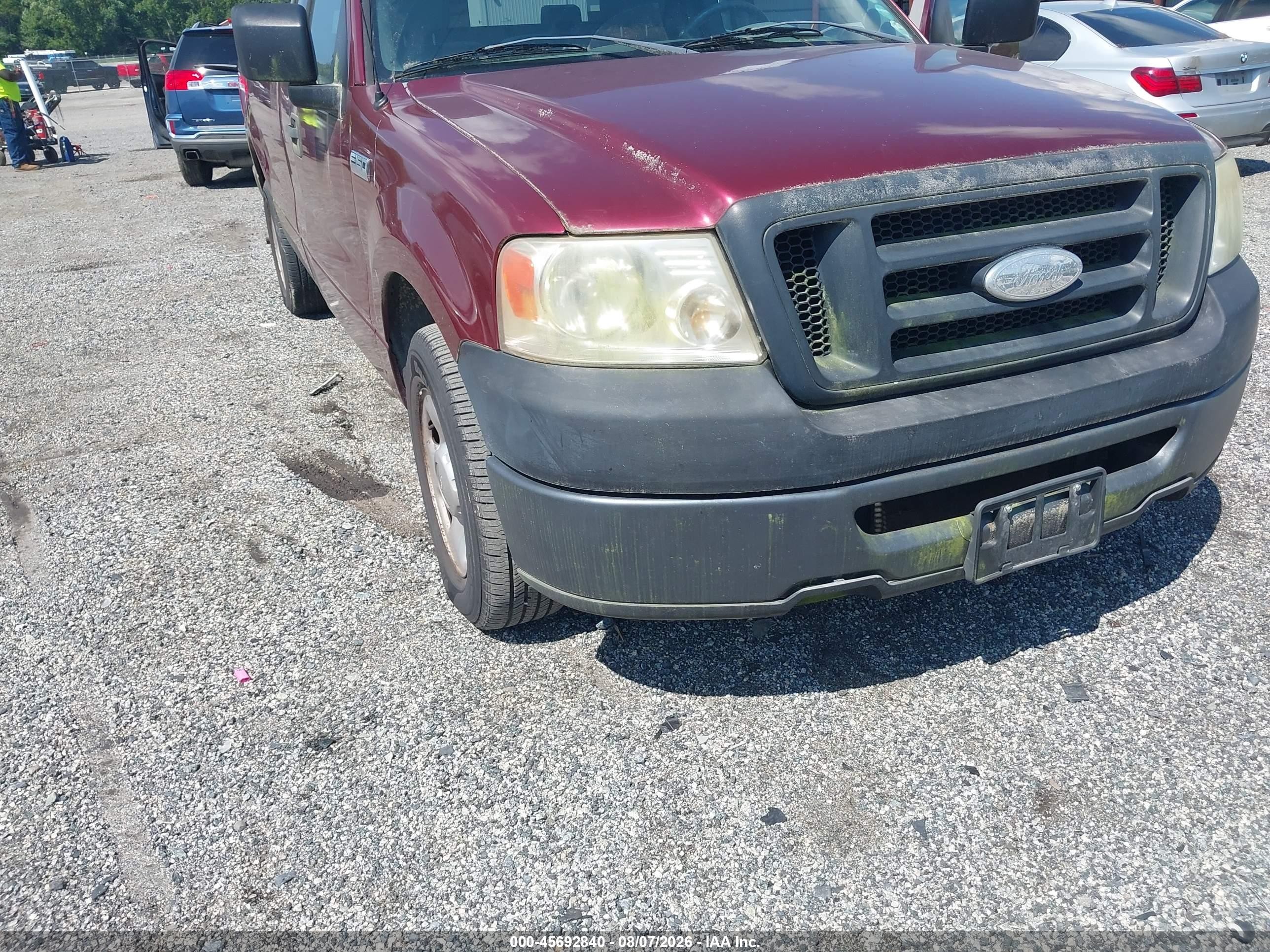 2006 Ford F-150 Stx/xl/xlt Red vin: 1FTRF12276NB07391