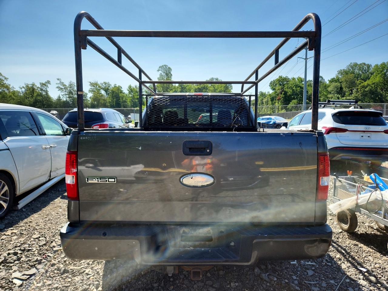 2007 Ford F150 Gray vin: 1FTRF12277KD46460