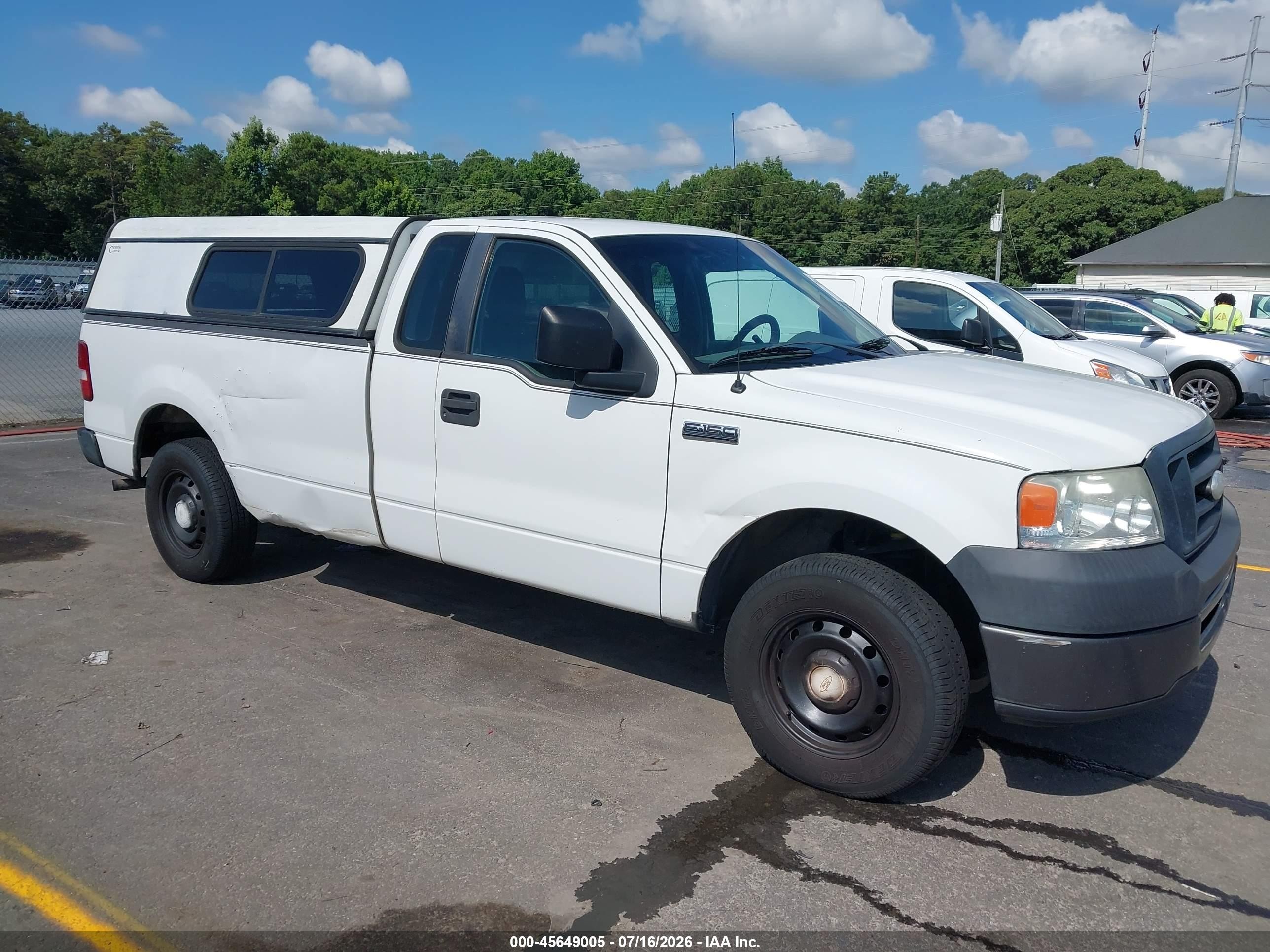 2007 Ford F-150 Stx/xl/xlt White vin: 1FTRF12277KD49794