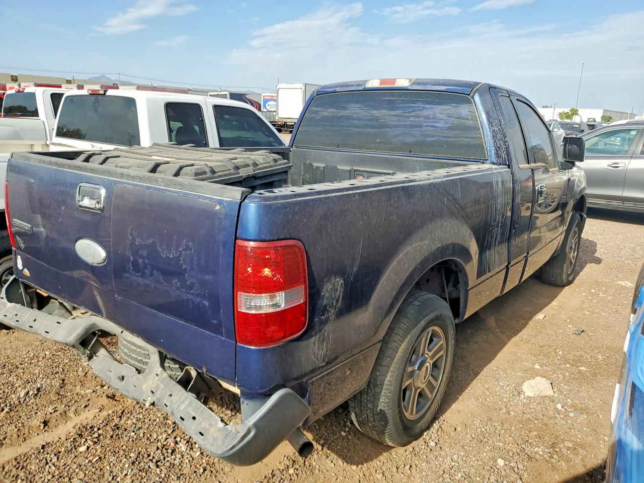 2007 Ford F150 Blue vin: 1FTRF12277NA88293