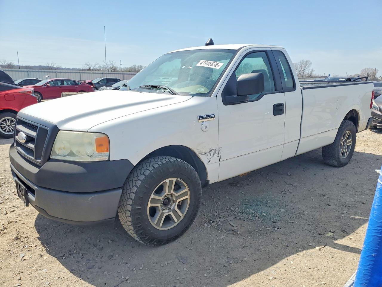 2008 Ford F150 White vin: 1FTRF12278KB70303