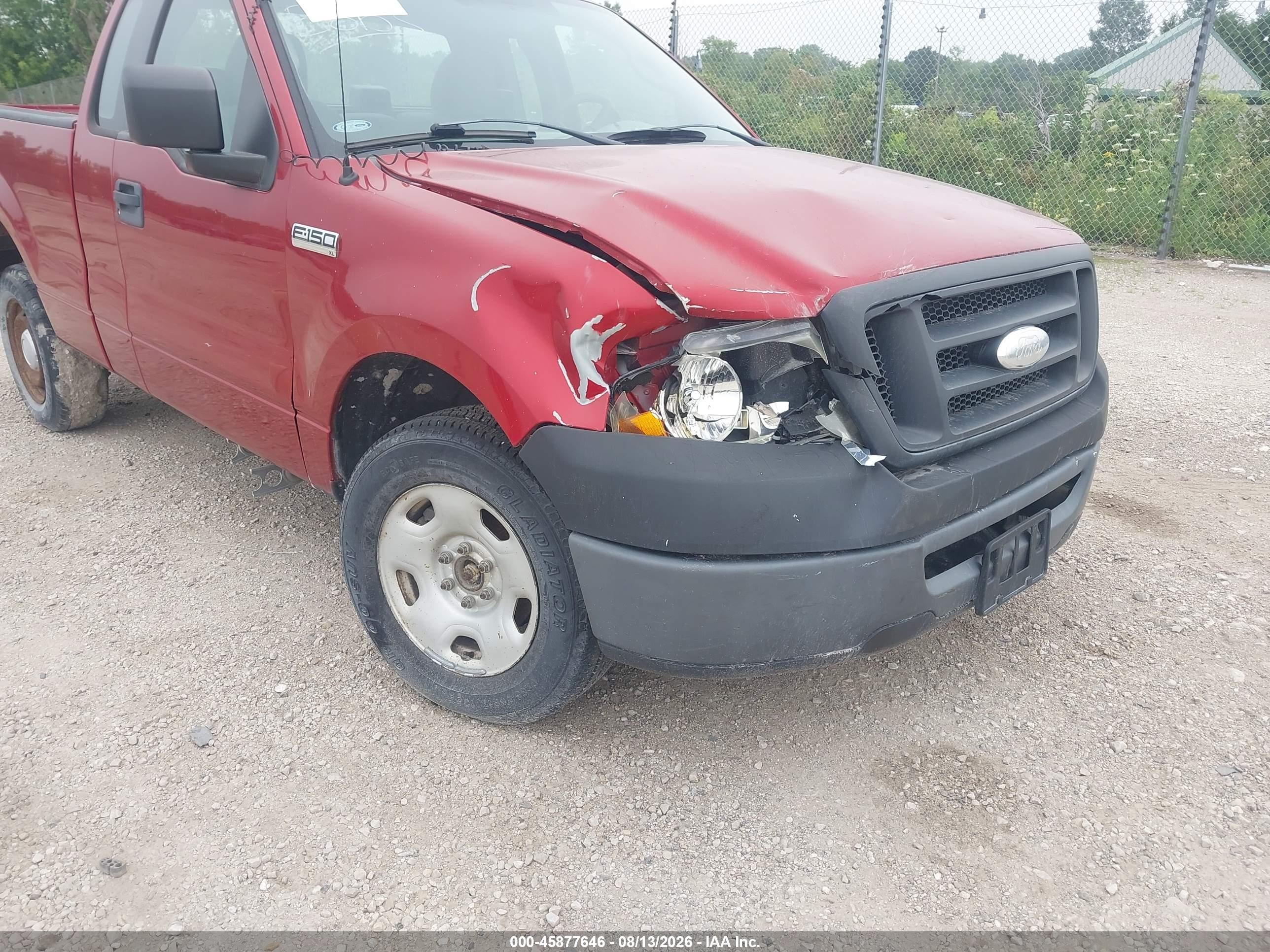 2008 Ford F-150 Stx/xl/xlt Red vin: 1FTRF12278KB71208
