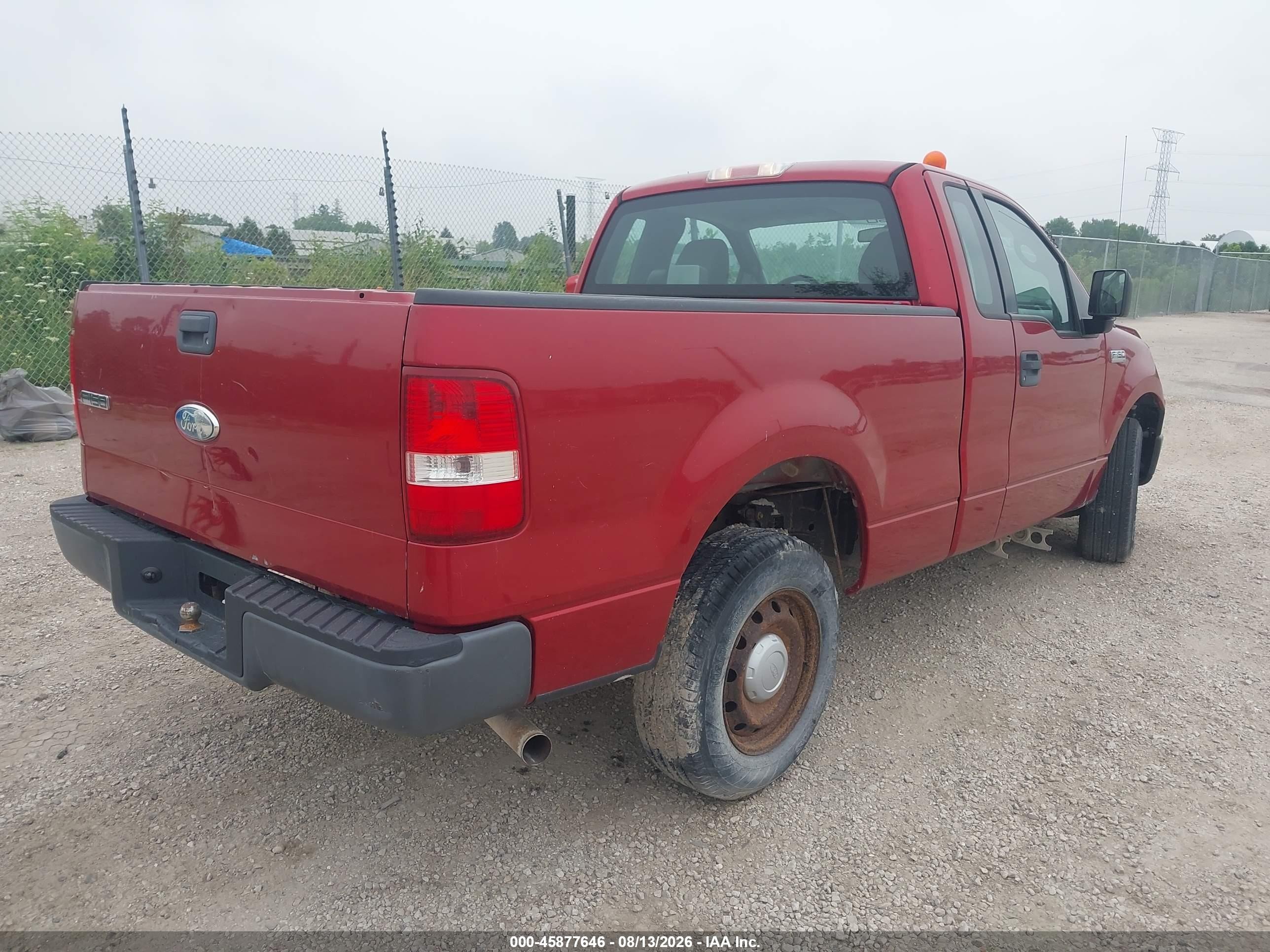 2008 Ford F-150 Stx/xl/xlt Red vin: 1FTRF12278KB71208