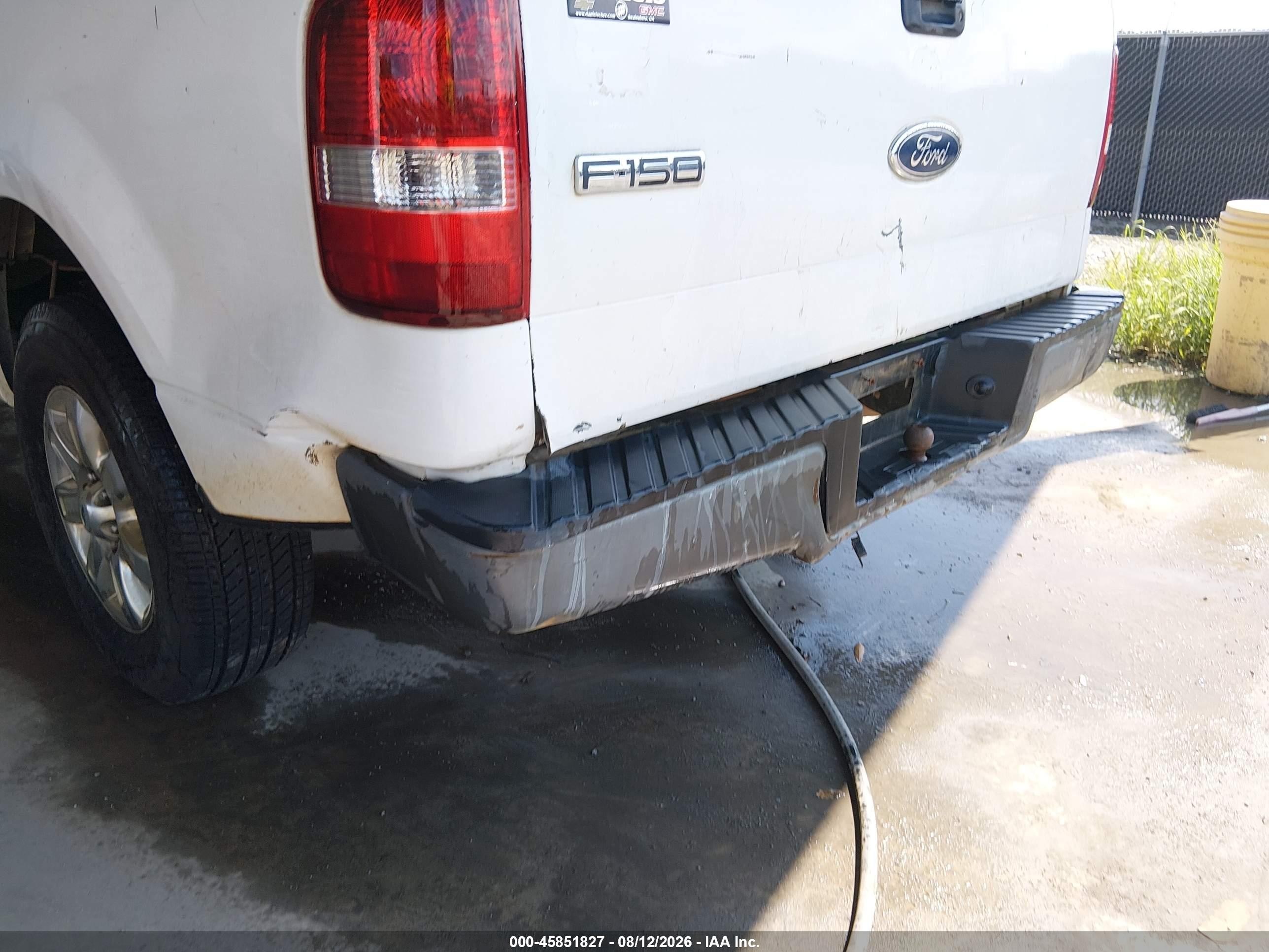 2008 Ford F-150 Xl White vin: 1FTRF12278KD25075