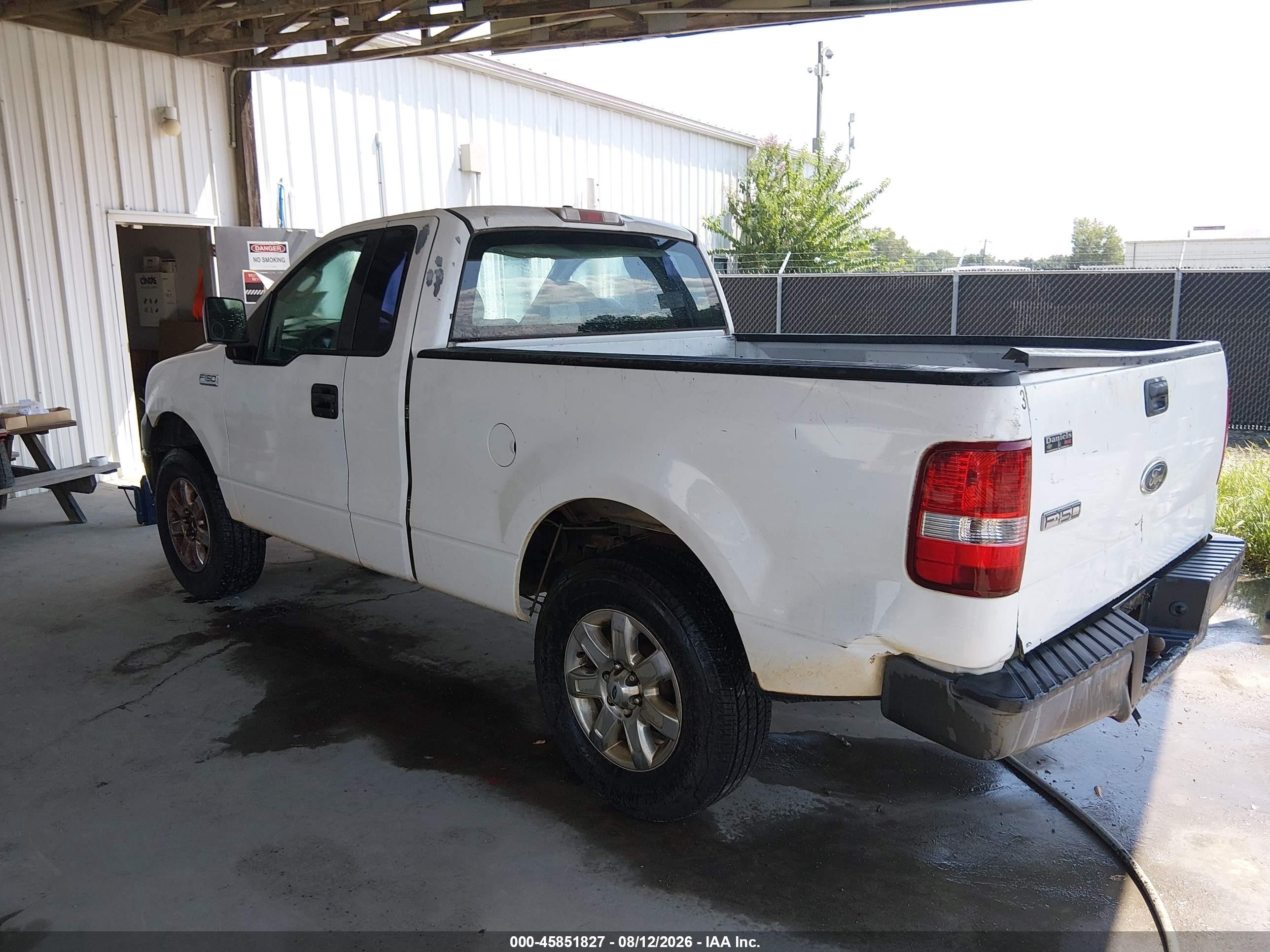 2008 Ford F-150 Xl White vin: 1FTRF12278KD25075