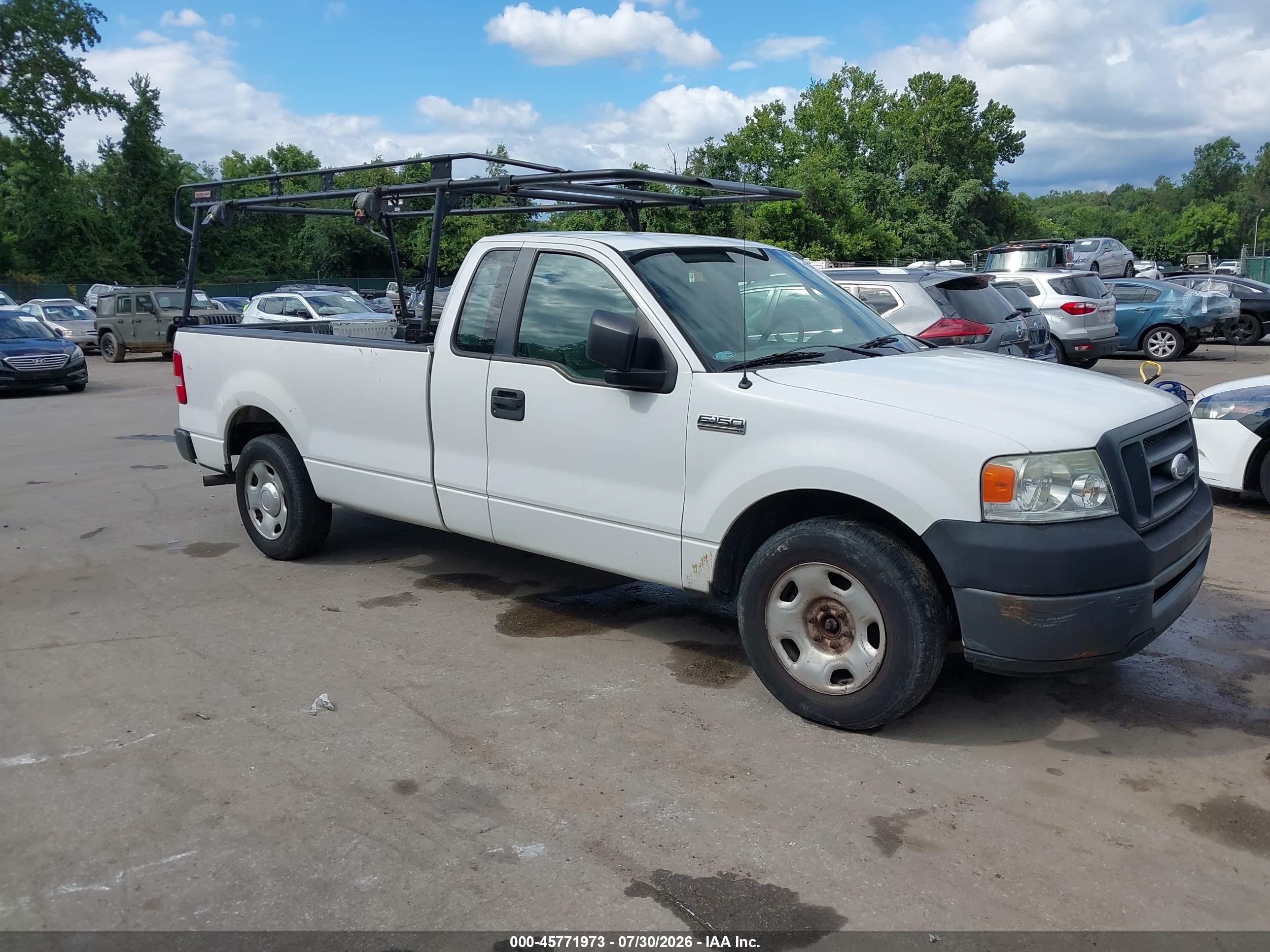2008 Ford F-150 Stx/xl/xlt White vin: 1FTRF12278KD95479