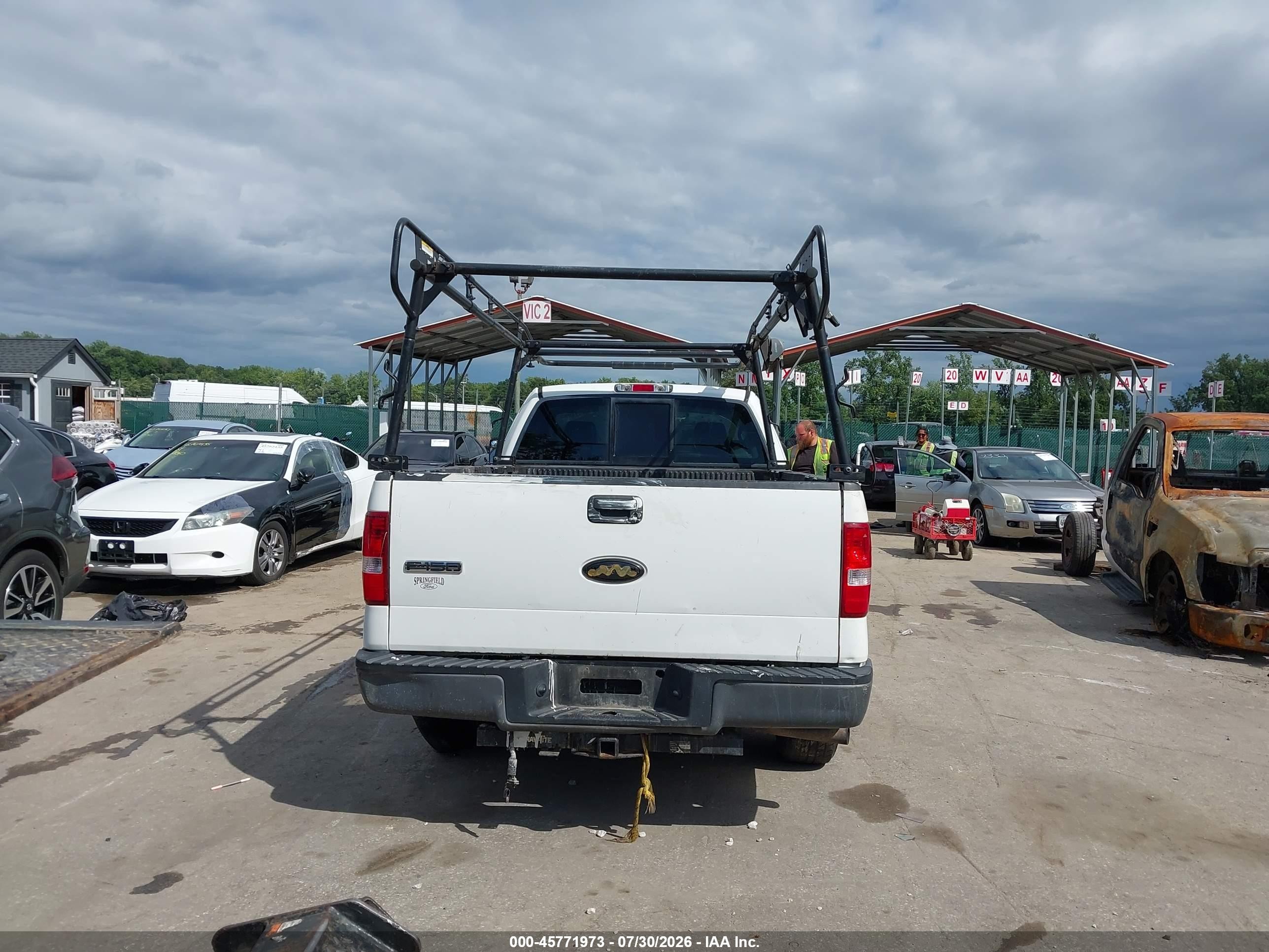 2008 Ford F-150 Stx/xl/xlt Белый vin: 1FTRF12278KD95479