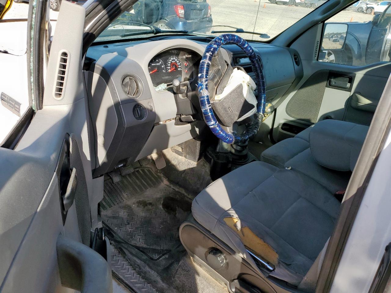 2008 Ford F150 White vin: 1FTRF12278KD97054