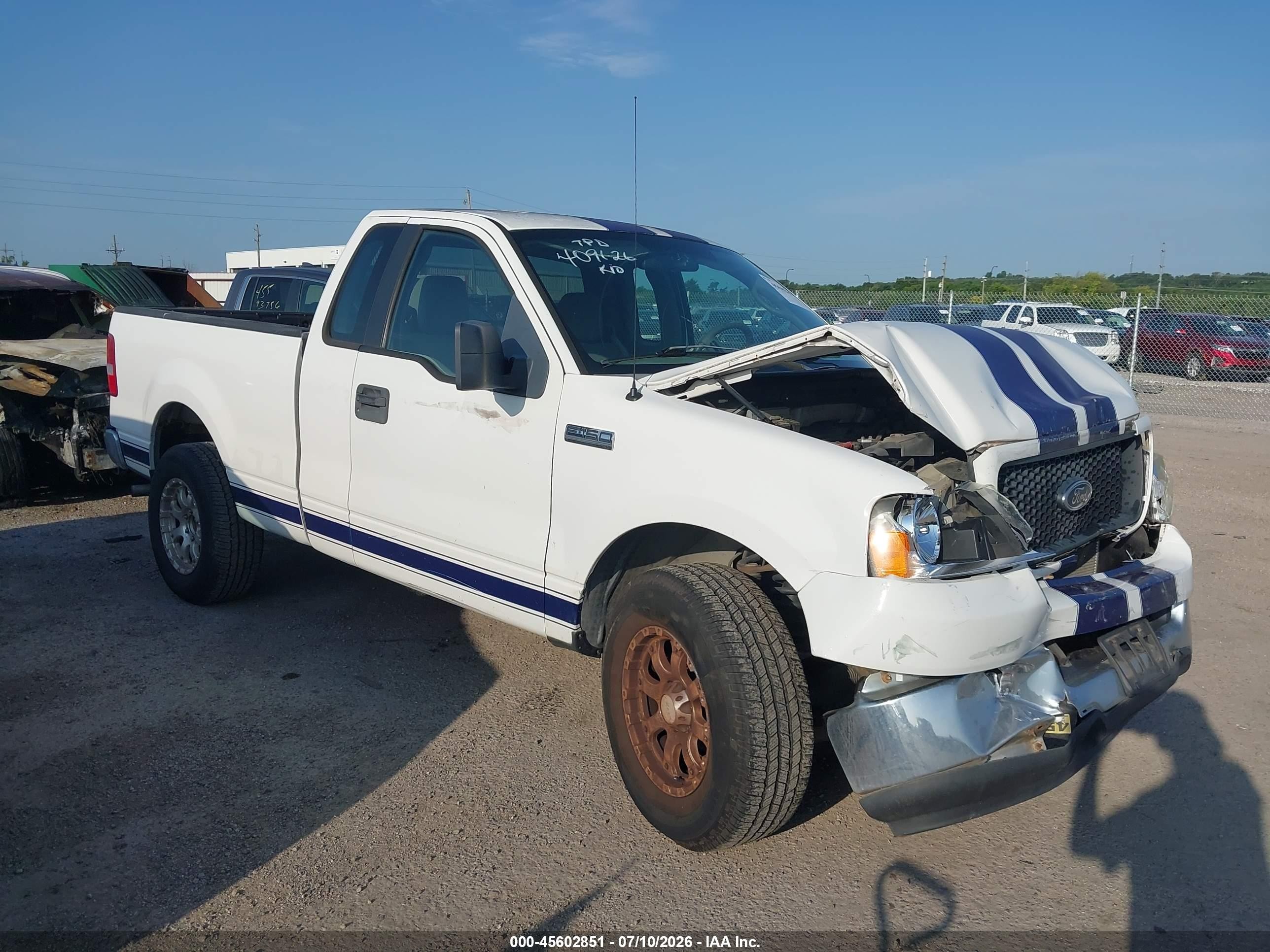 2005 Ford F-150 Stx/xl/xlt White vin: 1FTRF12285NA81088