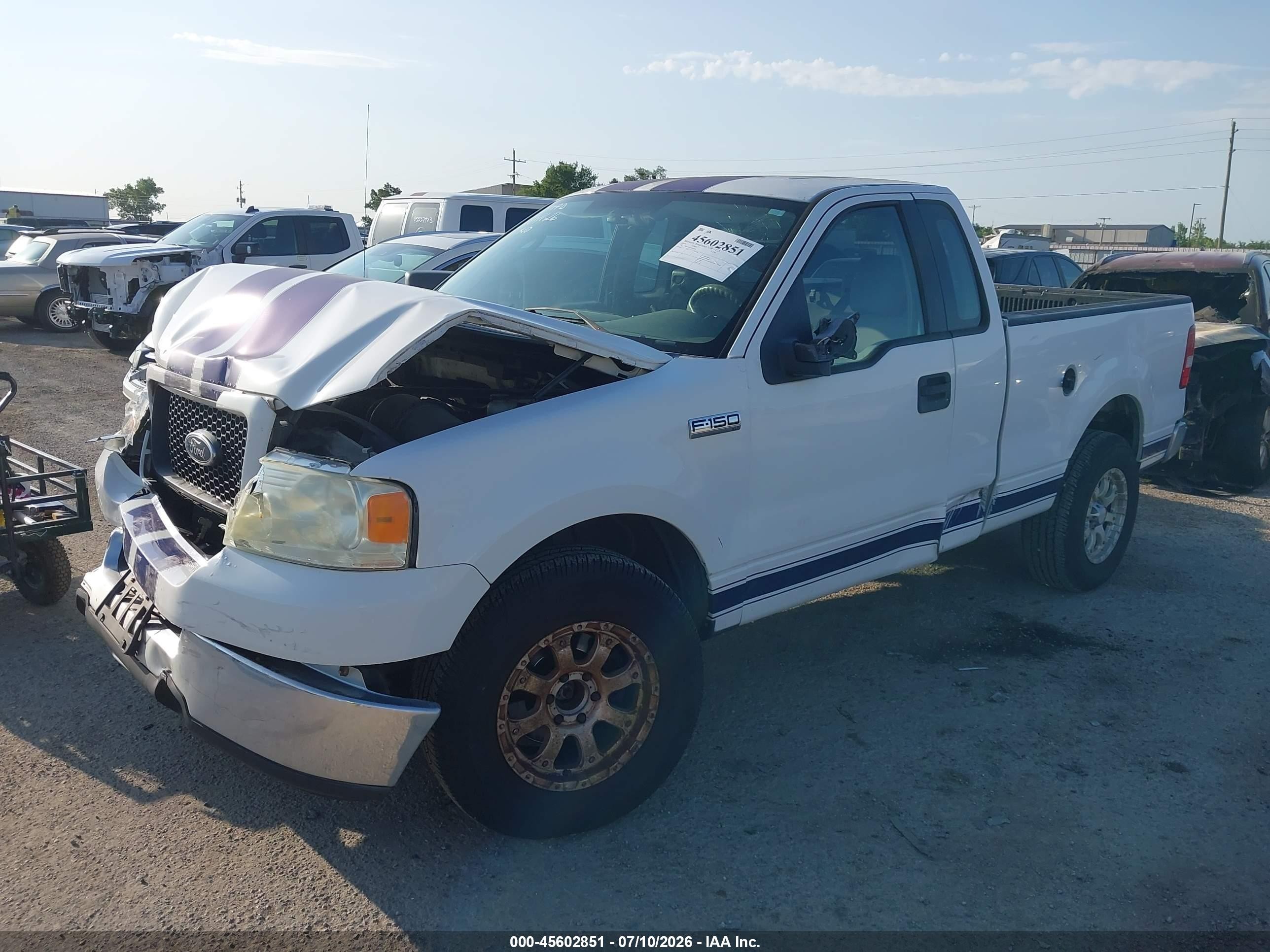 2005 Ford F-150 Stx/xl/xlt White vin: 1FTRF12285NA81088