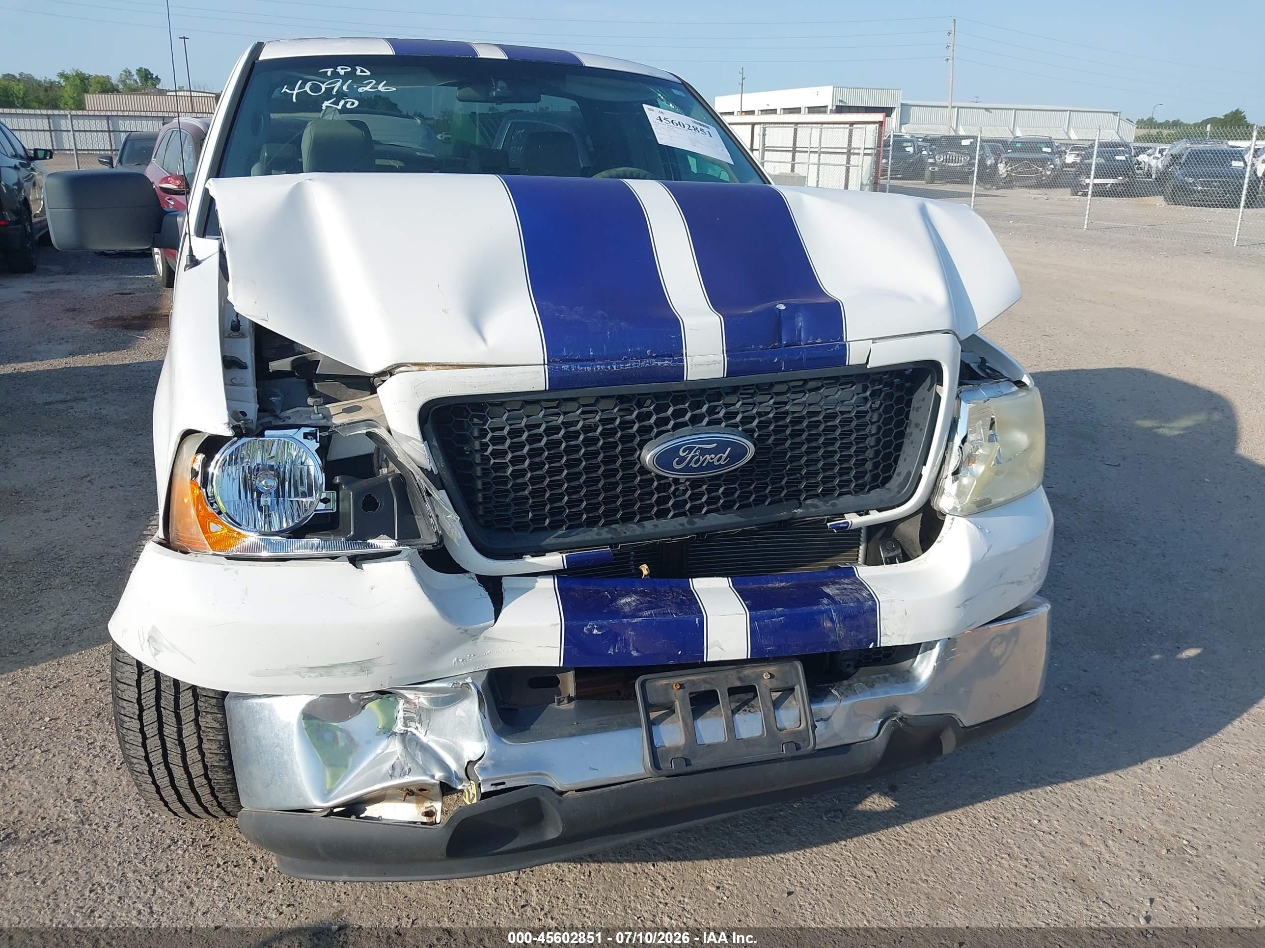 2005 Ford F-150 Stx/xl/xlt White vin: 1FTRF12285NA81088