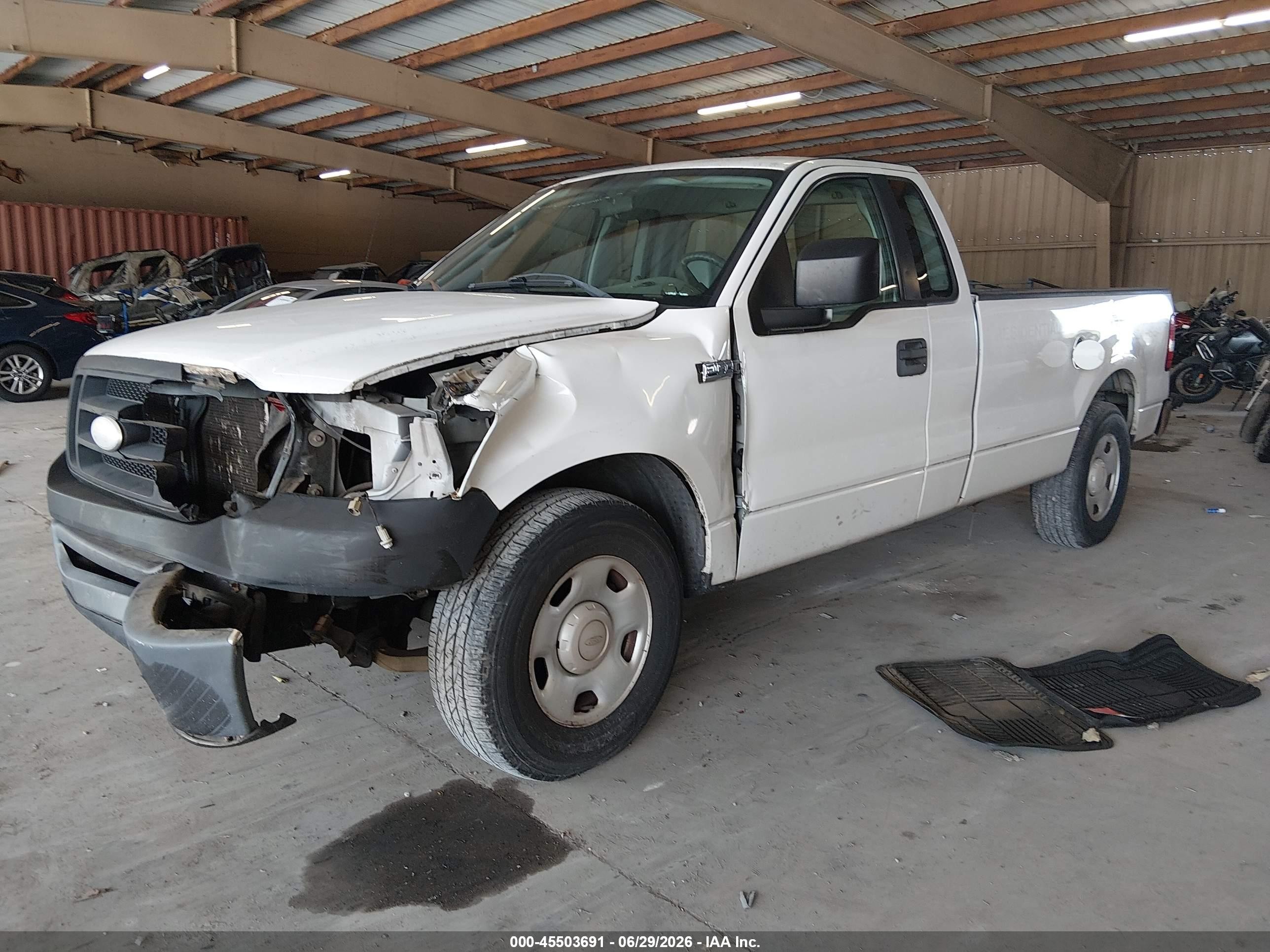 2006 Ford F-150 Stx/xl/xlt White vin: 1FTRF12286KB37145