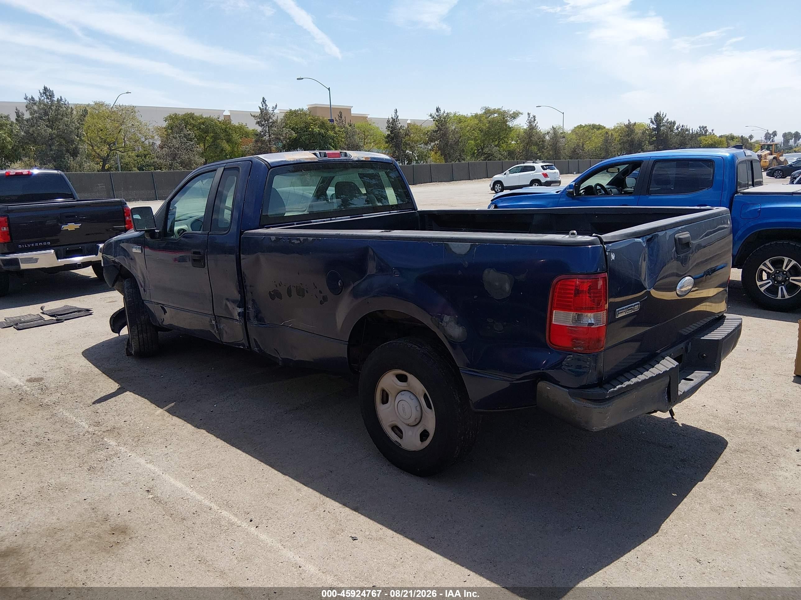 2007 Ford F-150 Stx/xl/xlt Dark Blue vin: 1FTRF12287KA94945