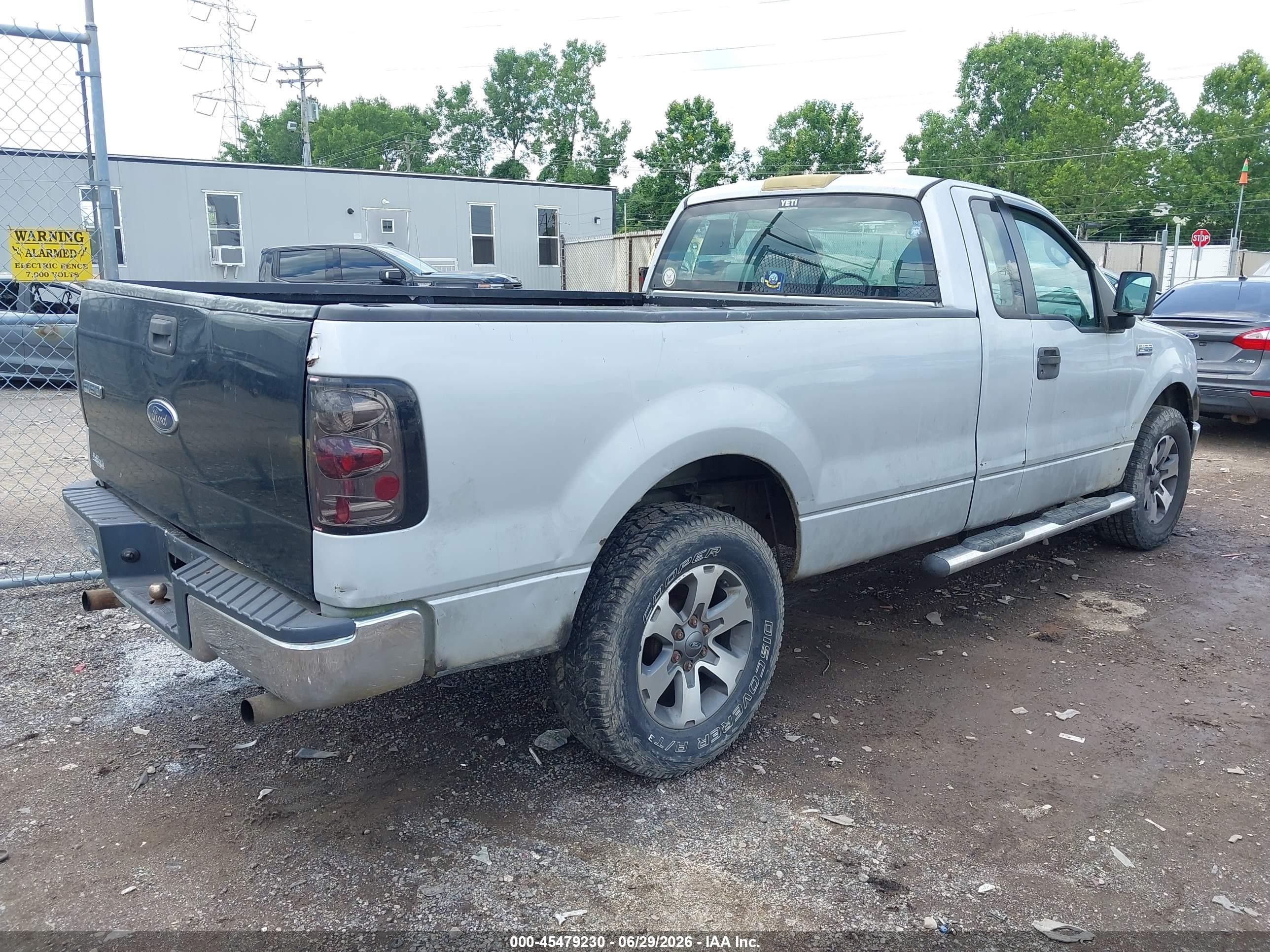 2007 Ford F-150 Stx/xl/xlt Silver vin: 1FTRF12287NA32895