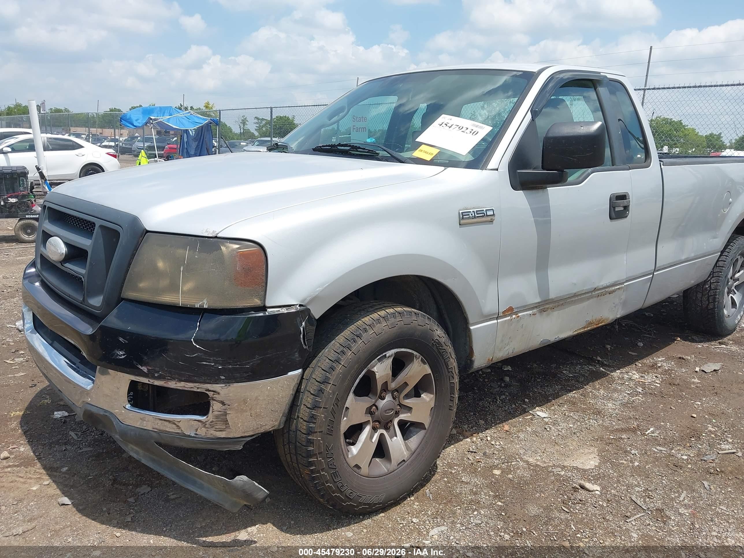 2007 Ford F-150 Stx/xl/xlt Silver vin: 1FTRF12287NA32895